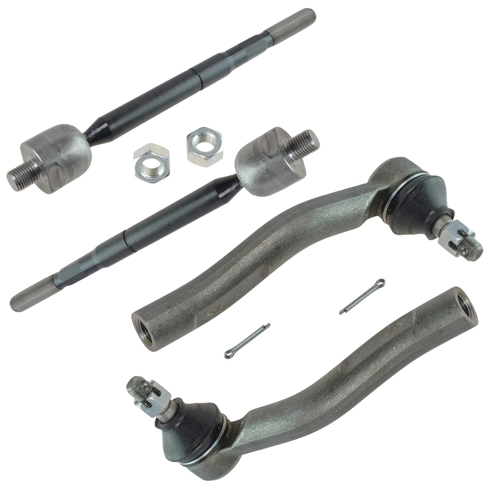 Trq Front Tie Rod Set Compatible With 2007-2008 Toyota Yaris