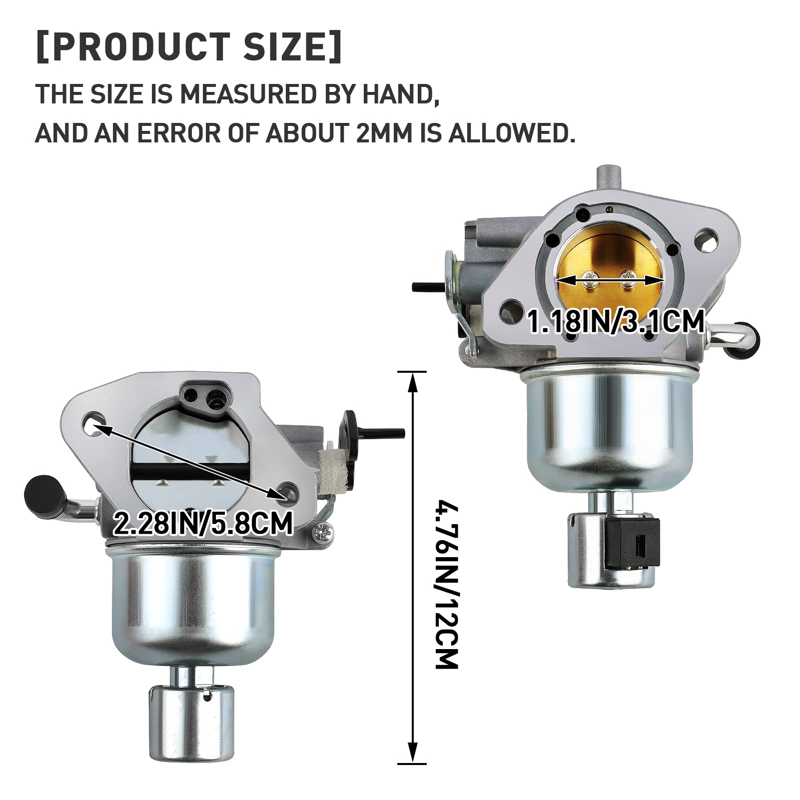 Kt735 Carburetor For Kohler Engines 7000 Series 22Hp 23Hp 24Hp 25Hp 26Hp Kt730 Kt735 Kt740 Kt745 Carb Replaces 1685321S 3285347S 3285361S