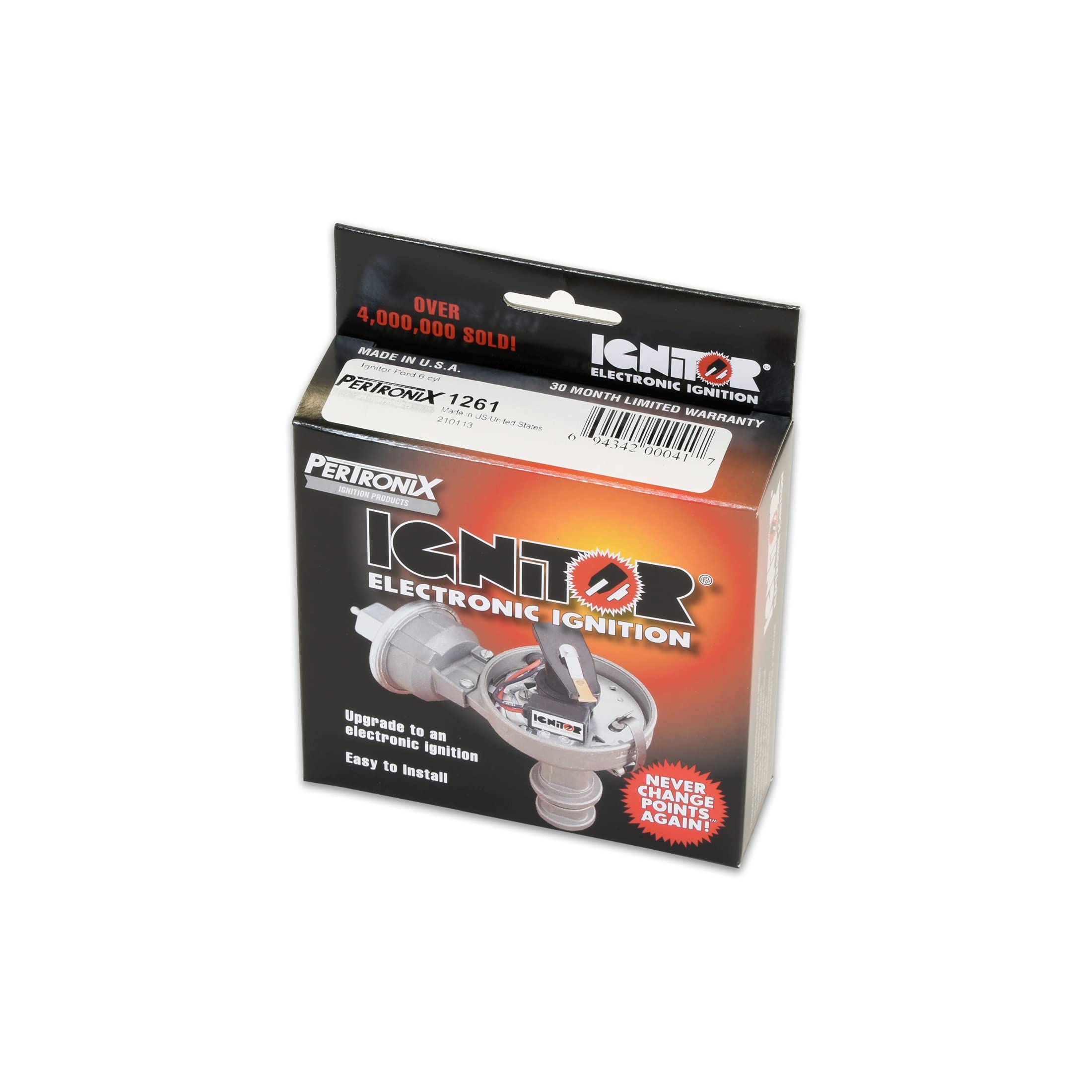 PerTronix 1261 Ignitor Electronic Ignition Conversion Kit, Compatible with Ford 6 Cylinder