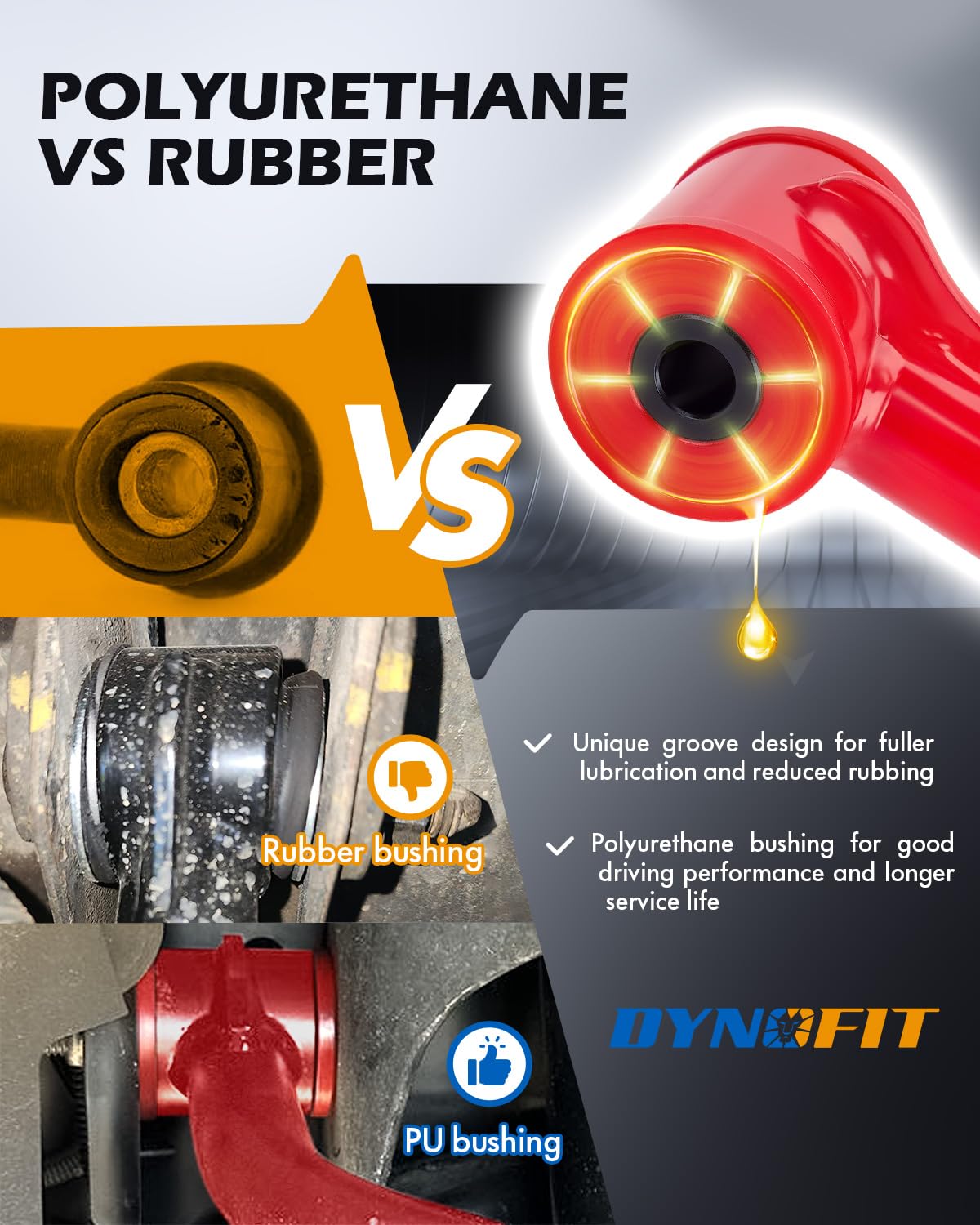 Dynofit 2-4'' Upper Control Arms Compatible With 2004-2020 Ford F150, Front Extended Upper Control Arms For F150, Alignment Lift