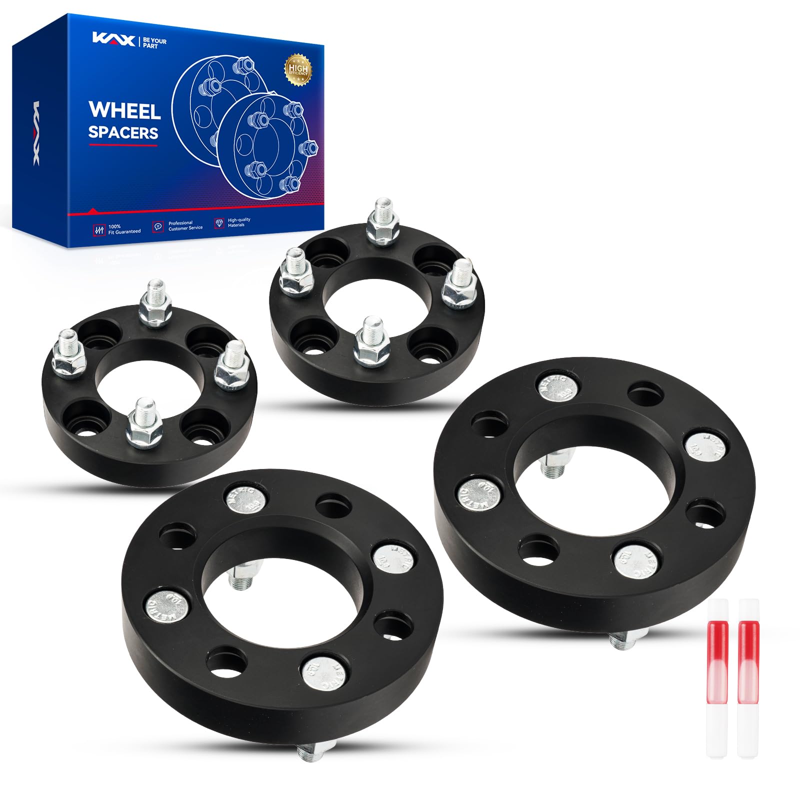 Kax 4X4 Atv Wheel Spacers,1 Inch 4 Lug Centric Atv Wheel Spacers Fit For Altima, Sentra, Versa, Cube, G20, Stanza With M12X1.25