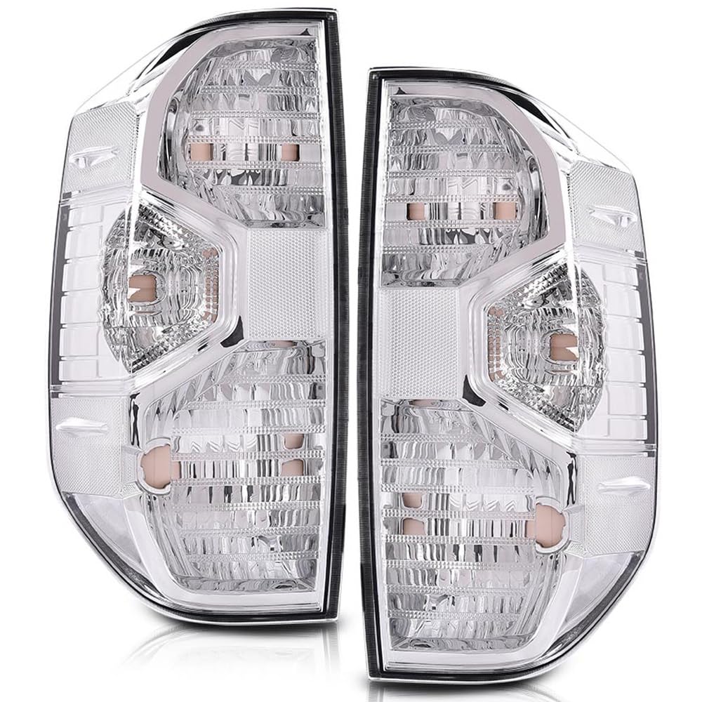 LQI Tail Lights Assembly Compatible with Toyota Tundra 2014-2021 w/o Bulbs Left & Right Rear Brake Lamps Assembly Luces traseras