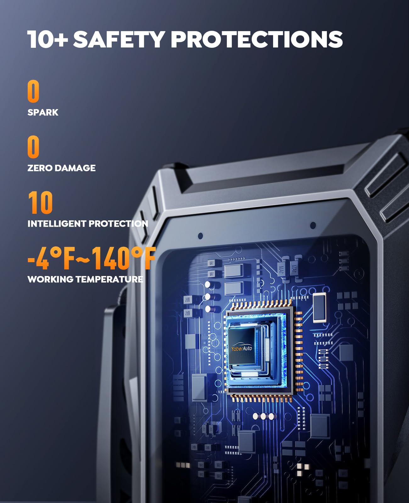 Yaberauto Jump Starter 5500A Portable Car Battery Jump Starter (All Gas/10L Diesel), Jump Box Car Battery Jumper Starter Portabl