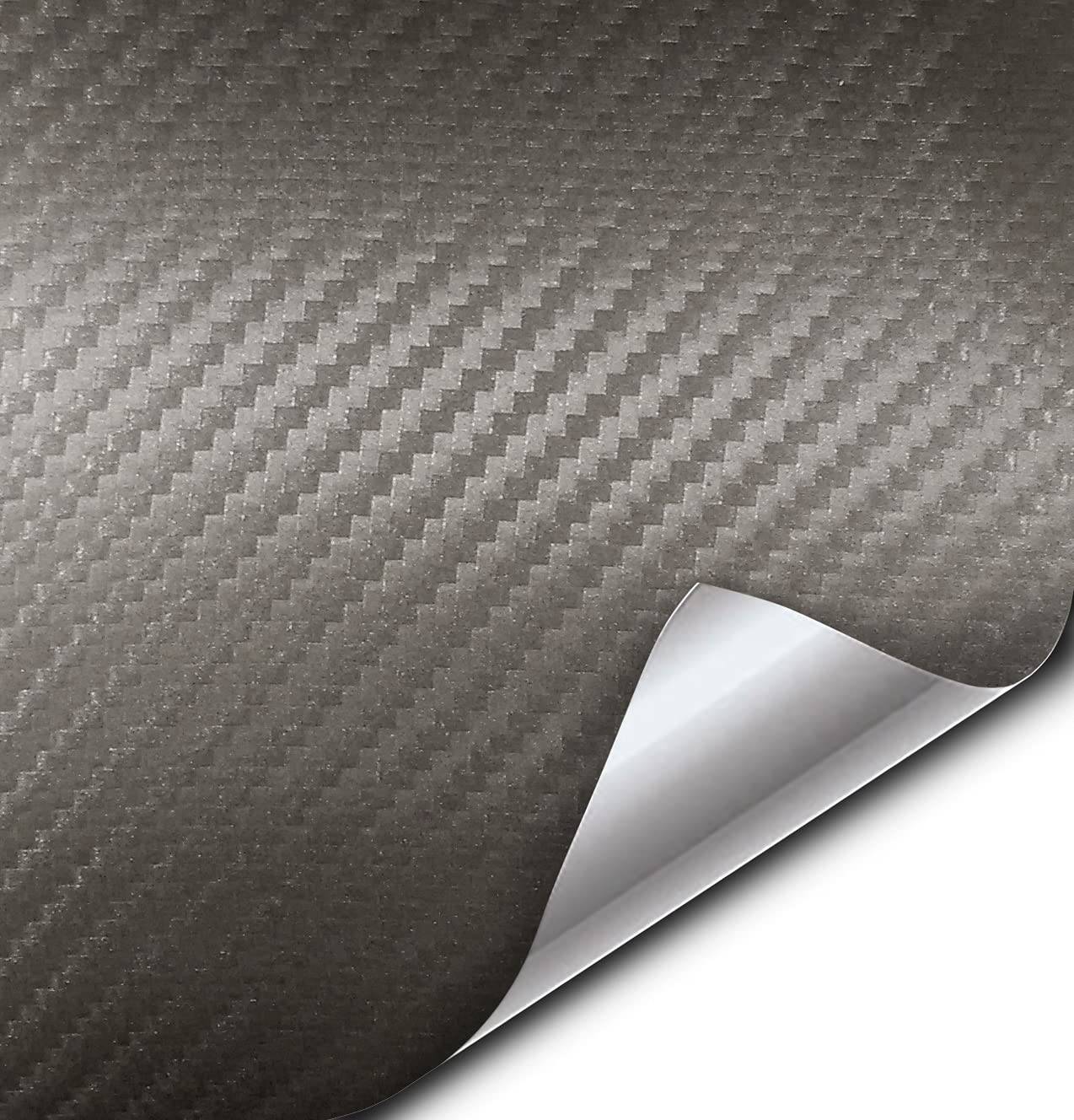 3M 1080 Cf201 Anthracite Carbon Fiber 60''X12'' Vinyl Flex Wrap
