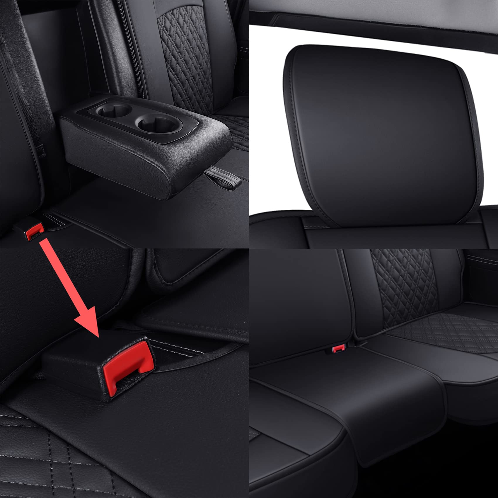 Yiertai Car Seat Covers Compatible With Dodge Ram Custom Fit 2009-2025 1500 2010-2025 2500 3500 Pickup Mega Cab Waterproof Leath