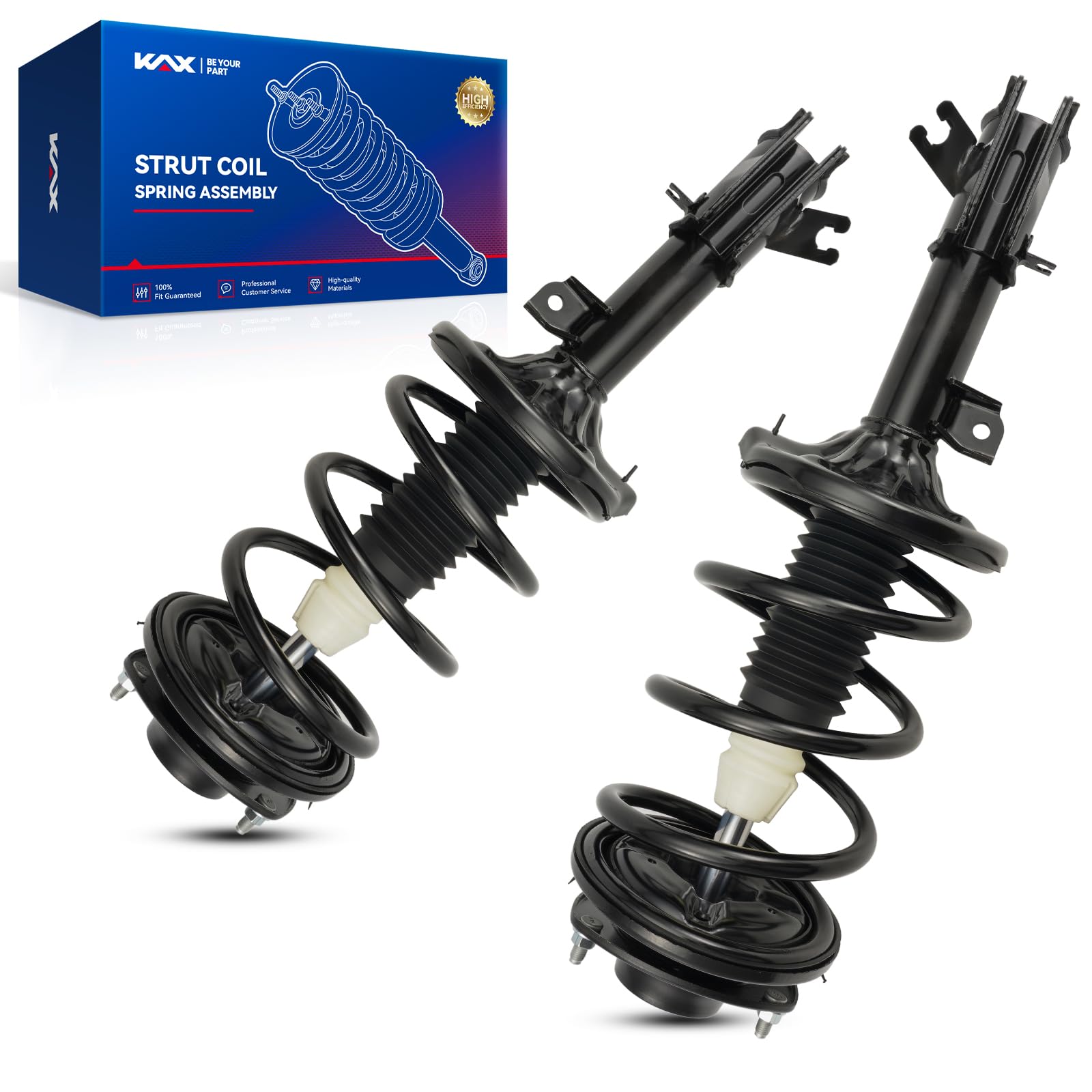 KAX Front Quick Struts for Hyundai Santa Fe 2001 2002 2003 2004 2005 2006 Front Shocks Complete Struts Assembly with Coil Spring