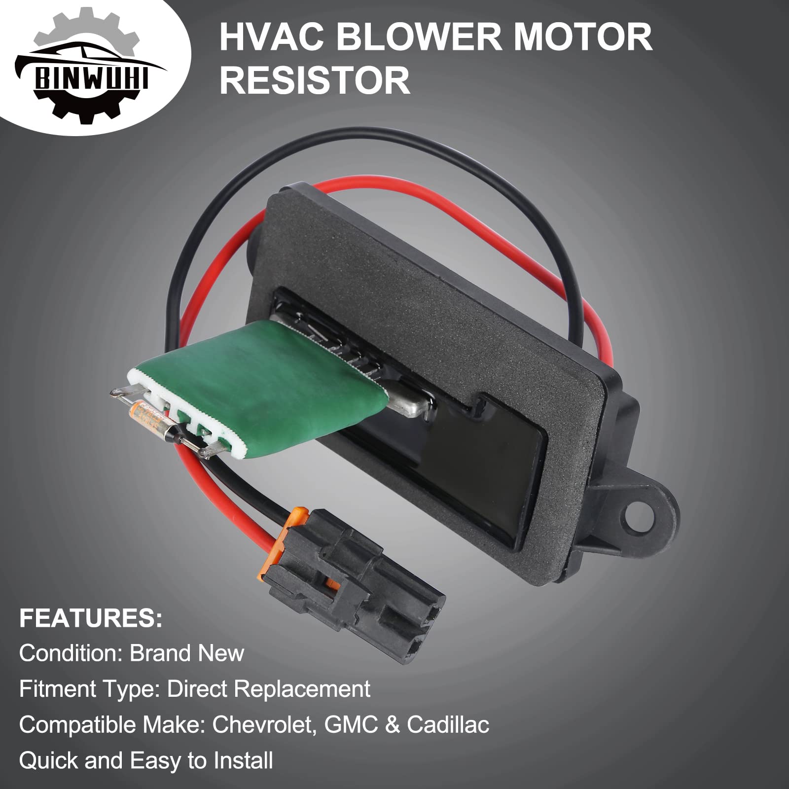 Hvac Blower Motor Fan Resistor Compatible With 1999-2006 Chevy Silverado Gmc Sierra, 2000-2002 Gmc Yukon, Replaces# 973-004, 153