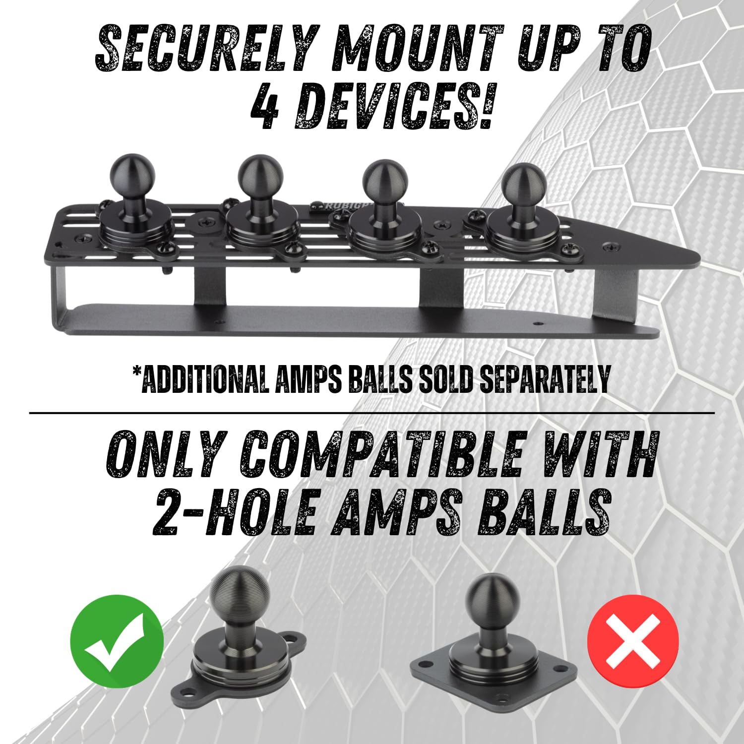 Bulletpoint RubiGrid Metal Dash Mount Phone Holder Compatible with 2022+ Chevrolet Silverado & GMC Sierra