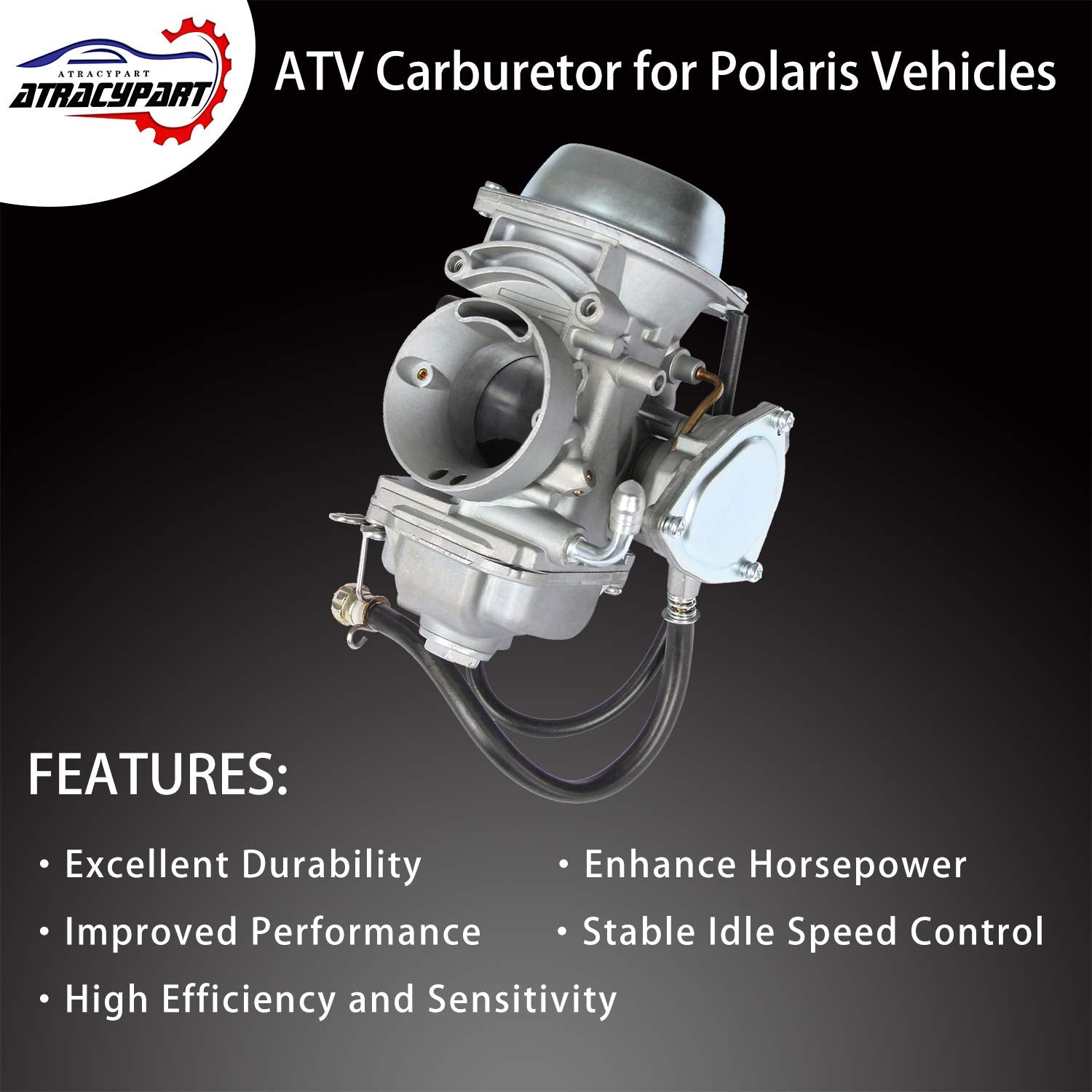 Atracypart Carburetor Carb For 2001-2005 & 2010-2012 Polaris Sportsman 500 4X4 Ho  1997-2009 Polaris Scrambler 500 4X4  2000-200