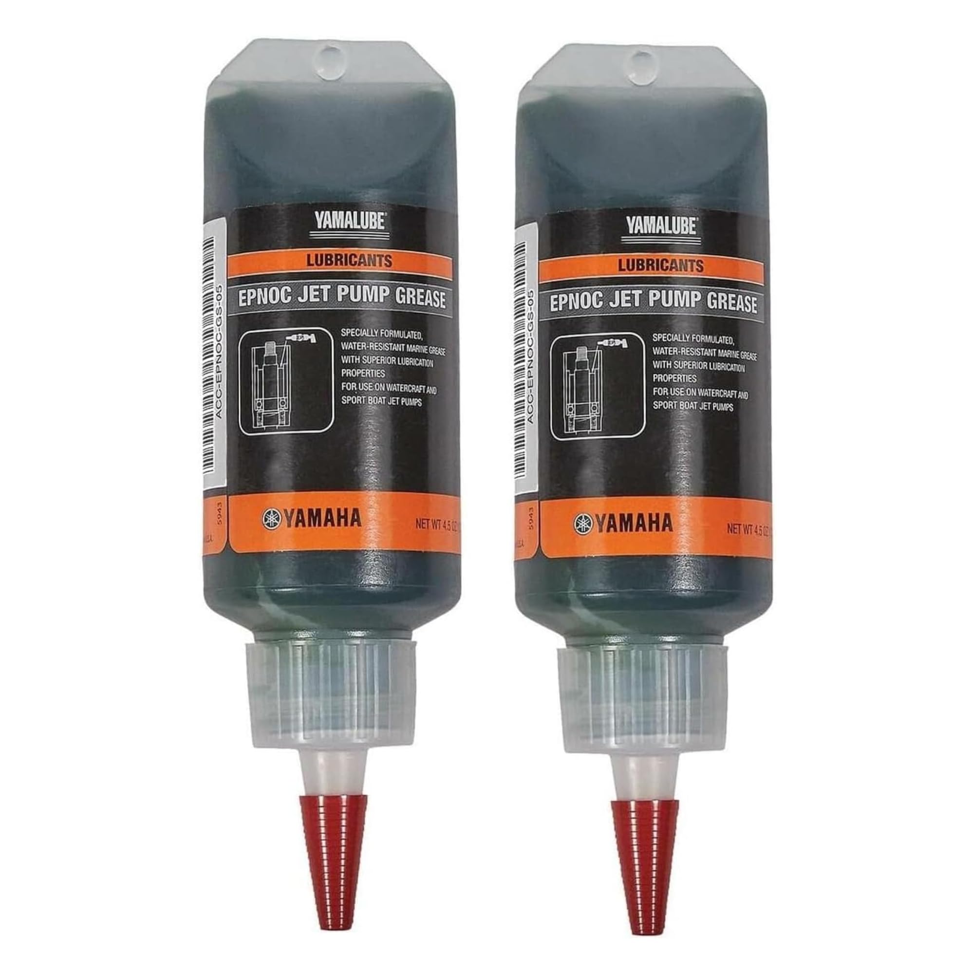Yamaha Original OEM Yamalube ACC-EPNOC-GS-05 Jet Pump Grease for Watercraft and Boat impeller Ducts (2) 4.5 Ounce Tubes
