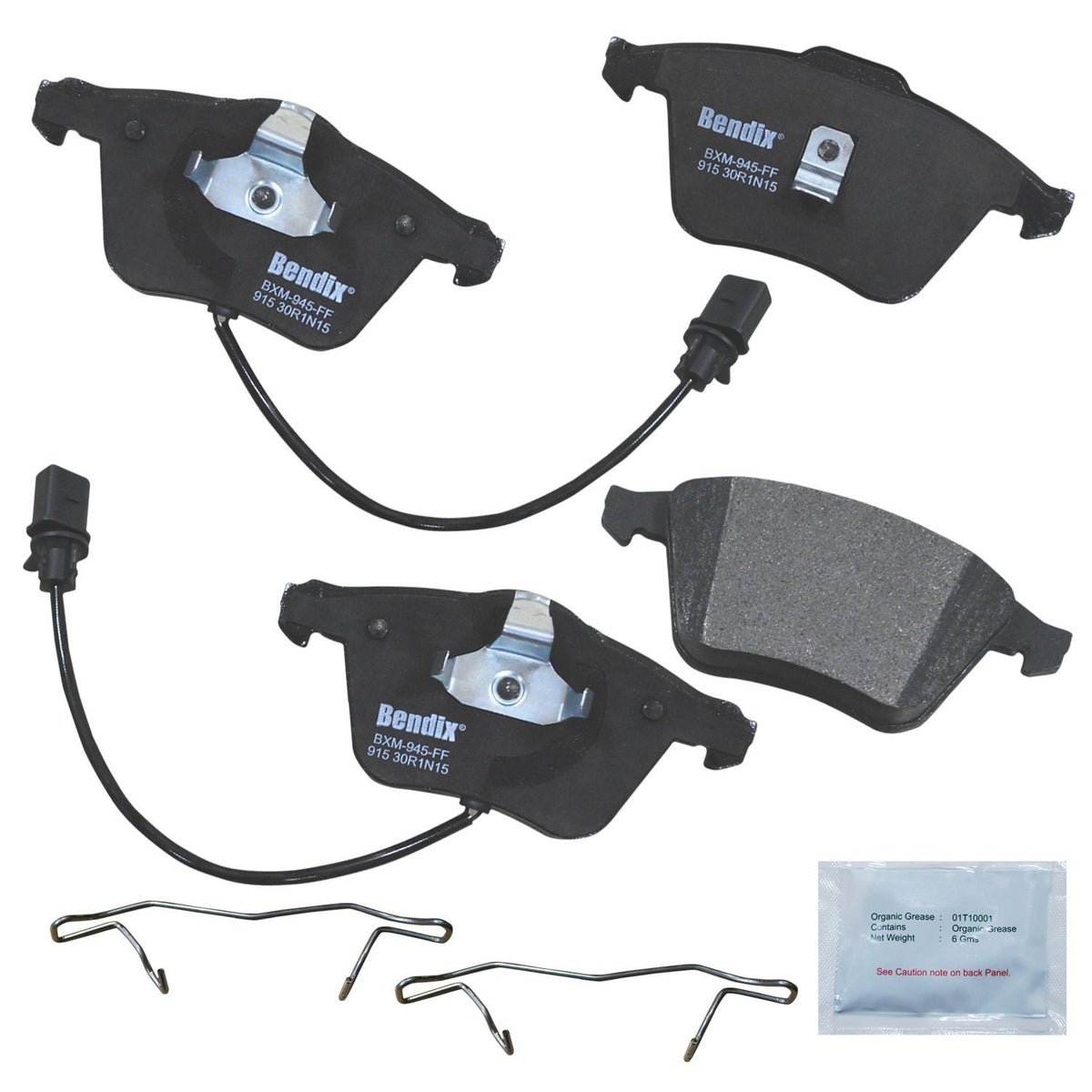 Bendix Priority1 Cfm915 Semi-Metallic Front Brake Pads For Audi A4 2006-2005,A4 Quattro 2006-2005,A6 2004-2002,A6 Quattro 2004-2