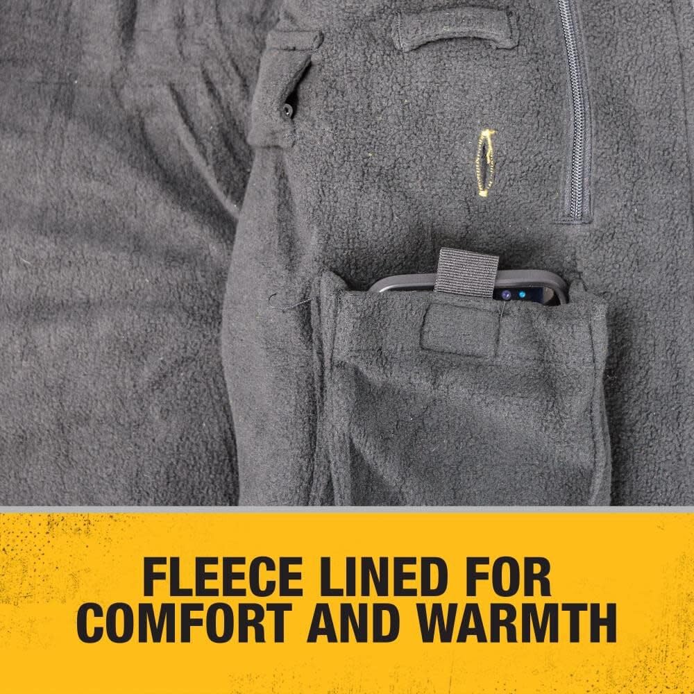 DEWALT Men's Heated Soft Shell Jacket Kit Black 3-XLarge