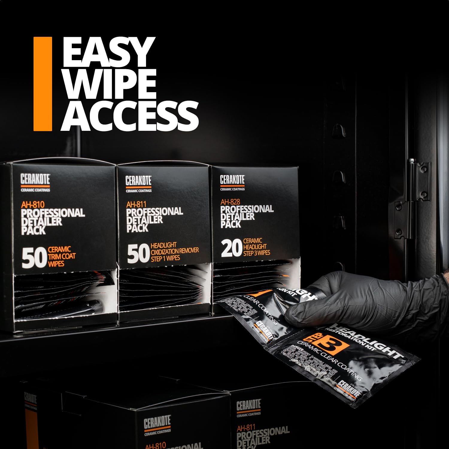 Cerakote Ceramic Headlight Restoration Pro Kit - 20 Ceramic Wipes - Brings Headlights Back To Like New Condition - Step 3 Only