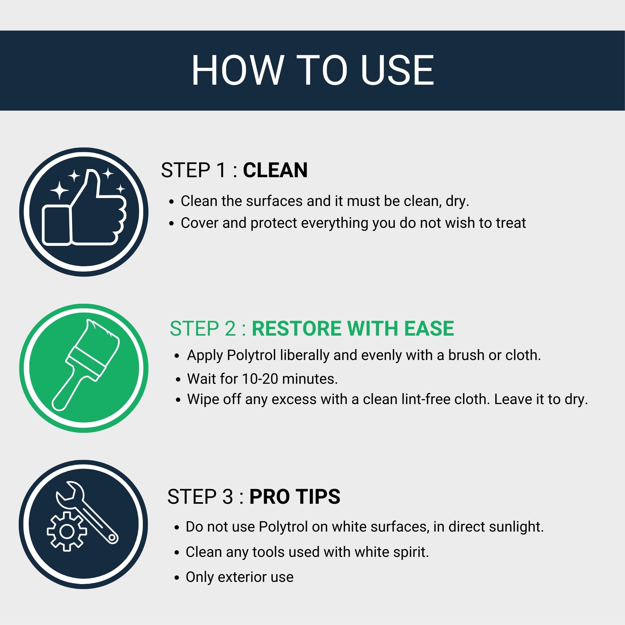 OWATROL Color Restorer for Cars, 0.54 US Quart - Transparent Penetrating Oil for Bumpers, Chrome & Plastic Restoration