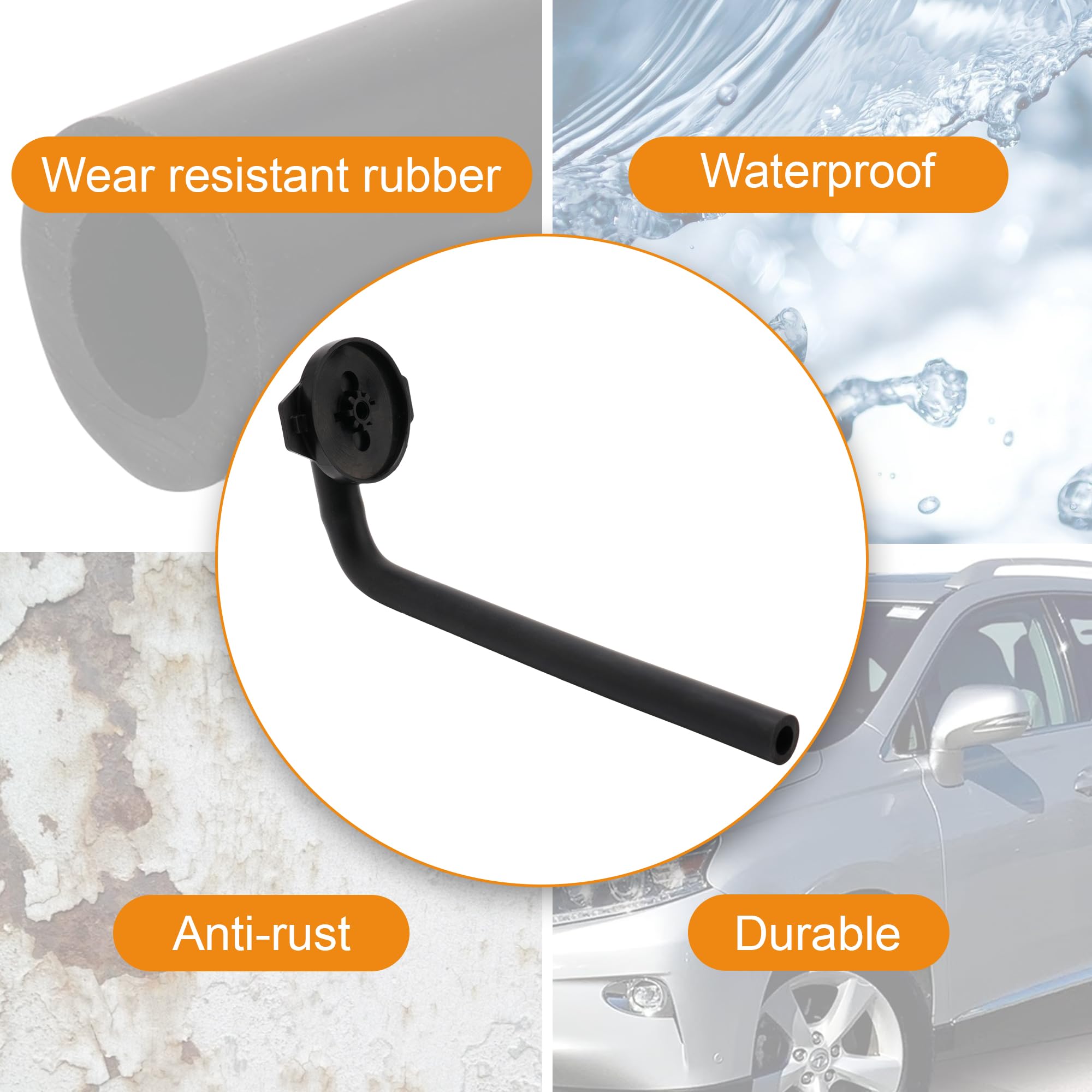 Camotokiit Black Coolant Reservoir Cap 16405-31070/16405-0P040 Compatible with Toyota Sienna 2011-2020, Lexus RX350/RX450h