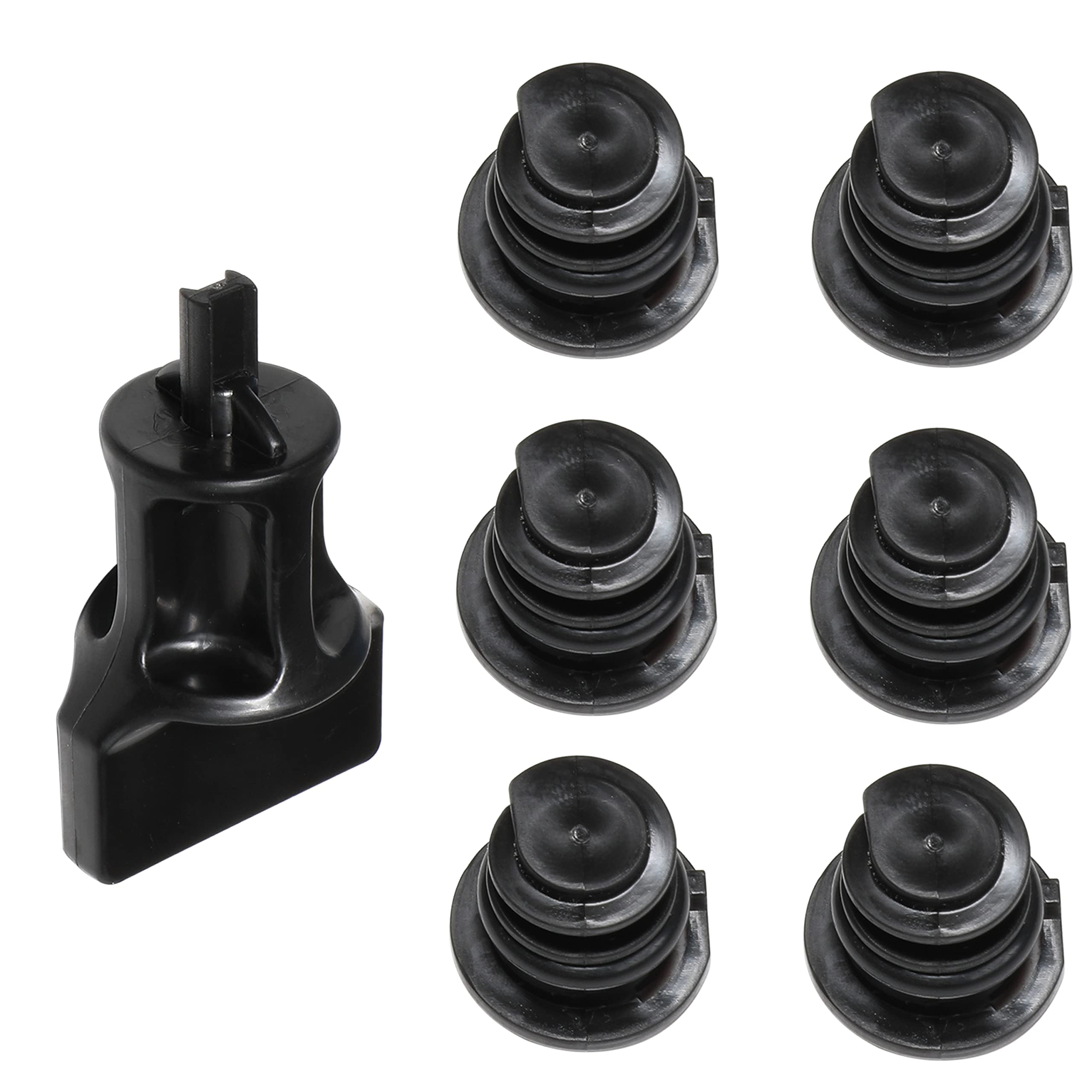 Oil Drain Plug No Leak 06L103801 6 Pack With Oil Drain Plug Removal Tool Compatible With Volkswagen 1.8L 2.0L Petrol Replacement