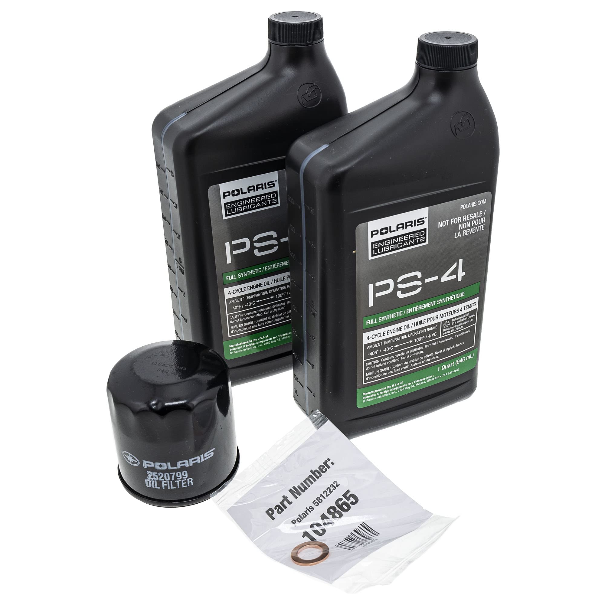 Polaris Ps-4 Synthetic Oil Change Kit With Filter For 2000 Sportsman 500