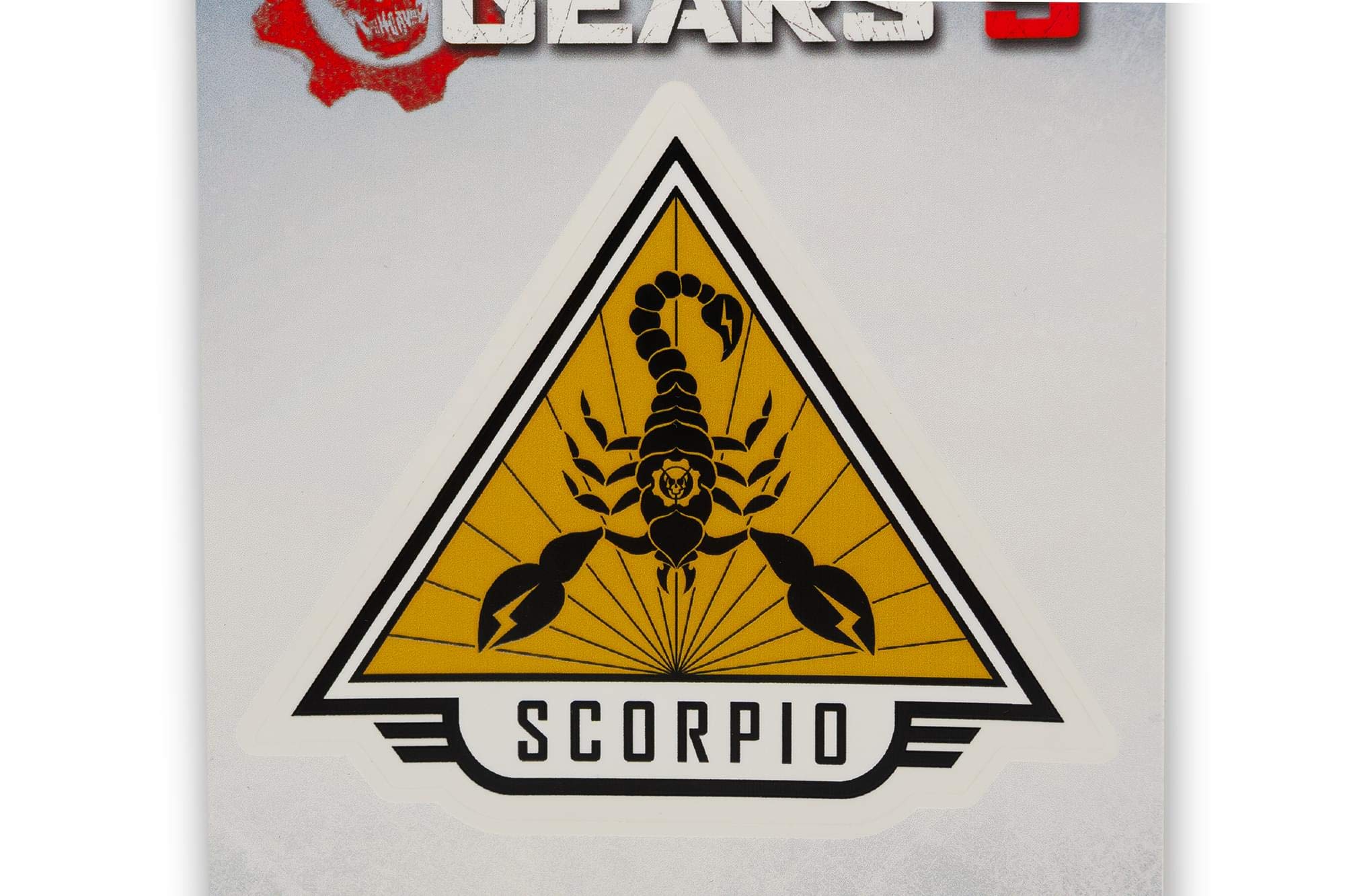 Gears Of War 5 Team Scorpio Vinyl Decal - 5X7 Inch Durable Scorpion Symbol Sticker - Collectible Gears Merchandise Banner - Offi