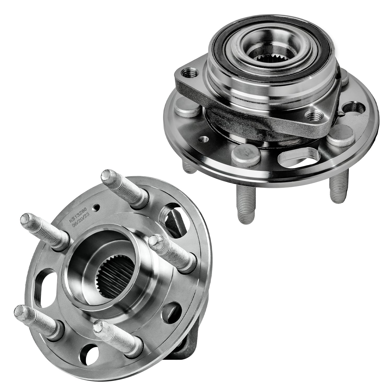 Detroit Axle - Front Or Rear Wheel Bearing Hubs For Chevy Malibu Impala Buick Regal Lacrosse Saab 9-5 Cadillac Xts, Front Hubs F