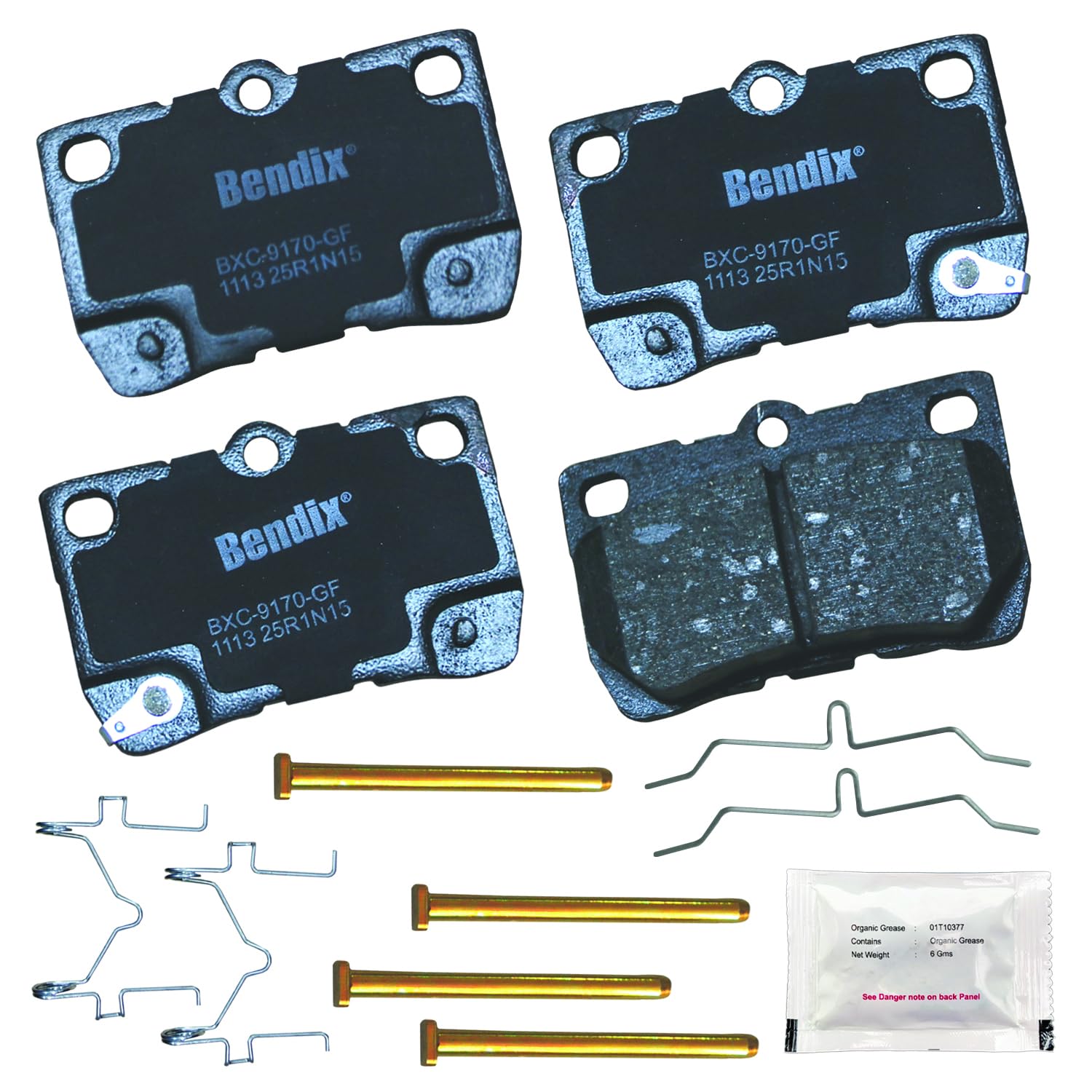 Bendix Priority1 Cfc1113 Ceramic Rear Brake Pads Compatible With Lexus Gs300 2006, Gs350 2011-2007, Gs430 2007-2006, Gs450H 2011