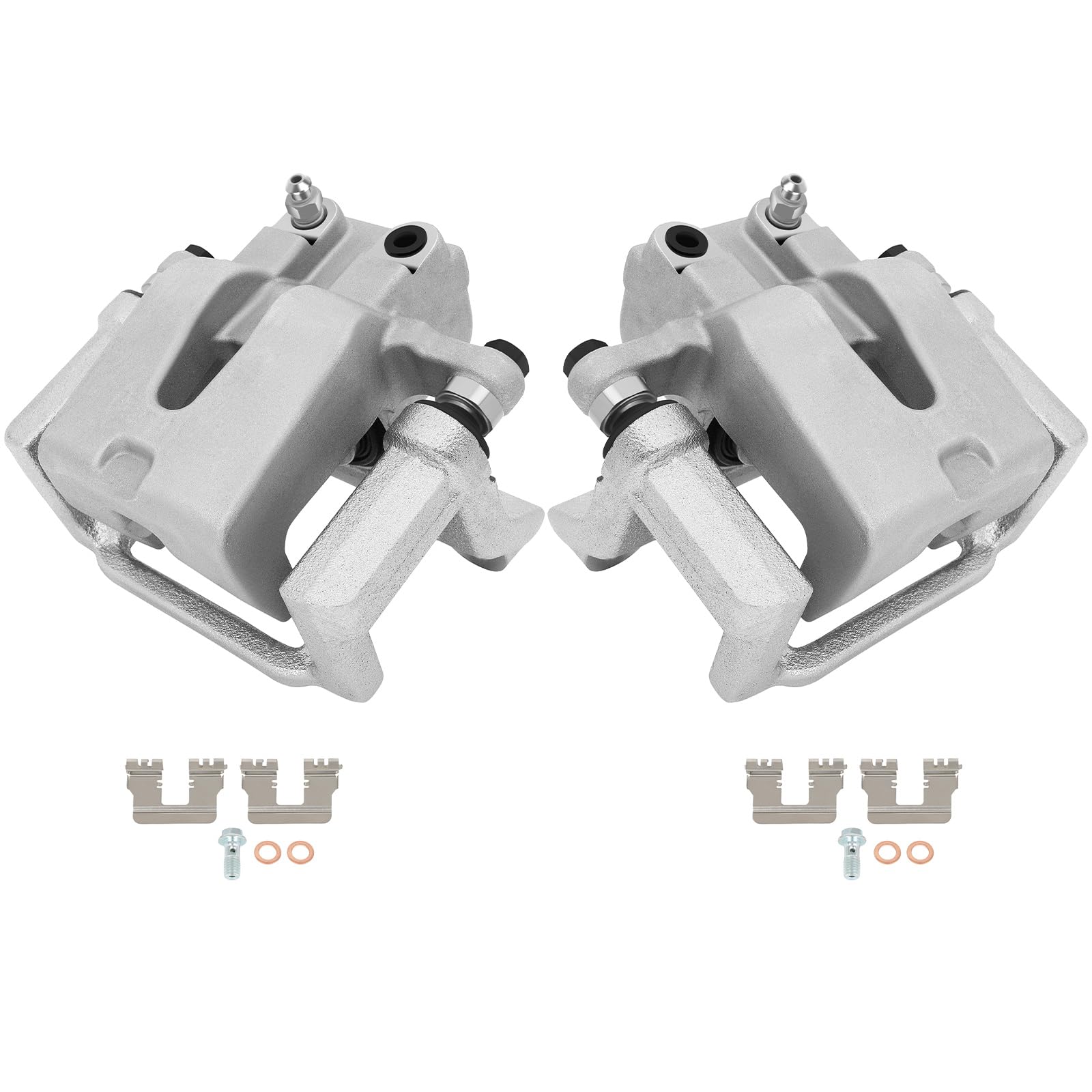 Scitoo Rear Left+Right Brake Calipers With Bracket 18B4970 18B4971 Compatible For Chrysler 300 2005-2018 For Dodge Challenger 20