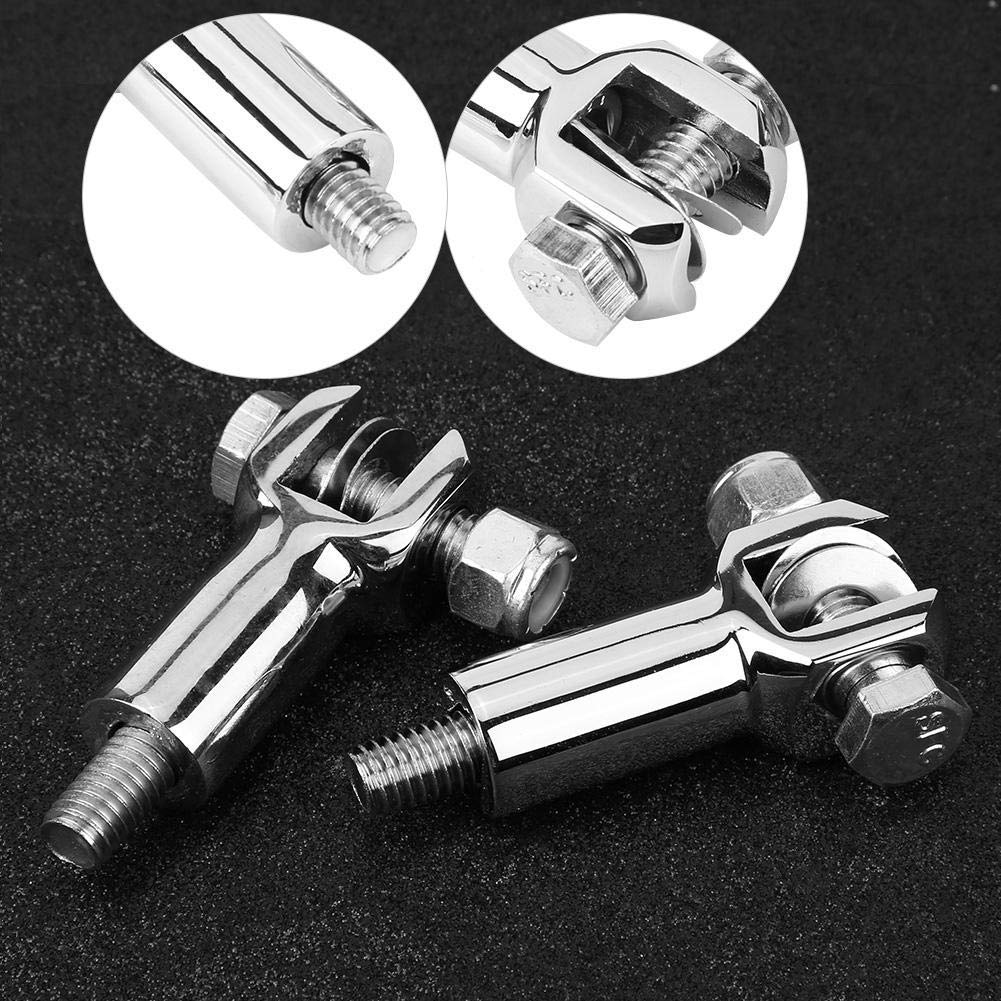 YYMOTO Motorcycle Footpeg Support Clevis Kit, Chrome, Fits Harley Softail 2000-2006, Aluminum, 10x10x2 cm