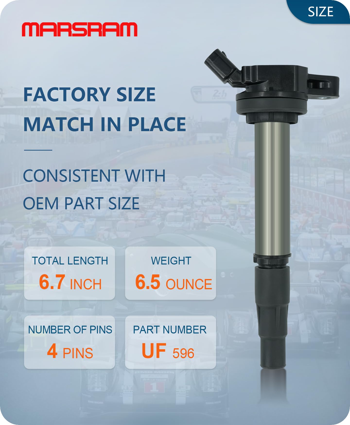 Marsram Ignition Coil UF596 Compatible with 1.8 L4 Toyota Corolla Matrix Prius Lexus CT200h Scion Pontiac 2009 2010 2011 2012 20