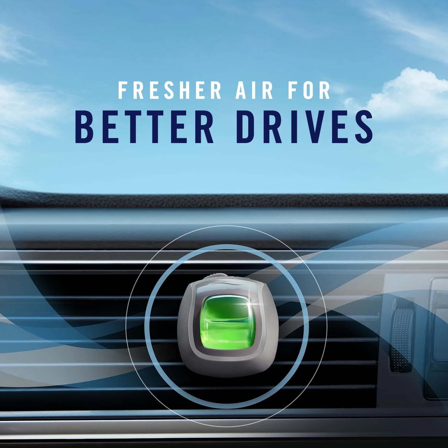 Febreze AUTO Air Freshener Vent Clip Ember, 07 oz. Car Vent Clip, Pack of 2 (CEDAR)