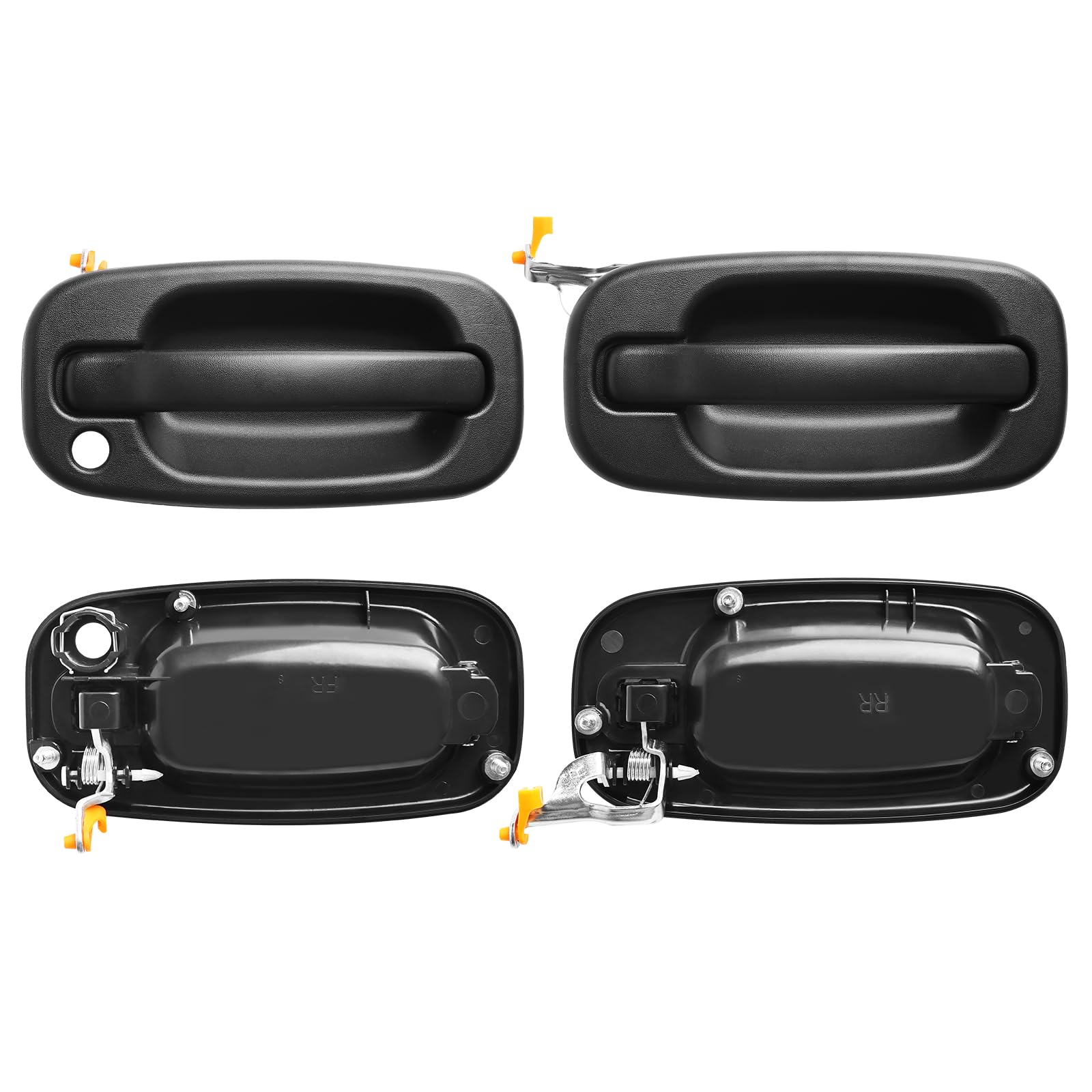Faersi Exterior Door Handle Set,Exterior Door Handle Front/Rear Driver&Passenger Side,Available For 1999-2007 Chevy Silverado Av