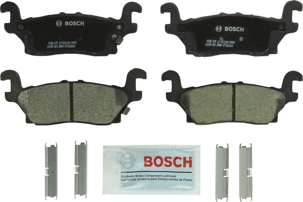 BOSCH BC1120 QuietCast Premium Ceramic Disc Brake Pad Set - Compatible with Select Hummer H3, H3T; REAR