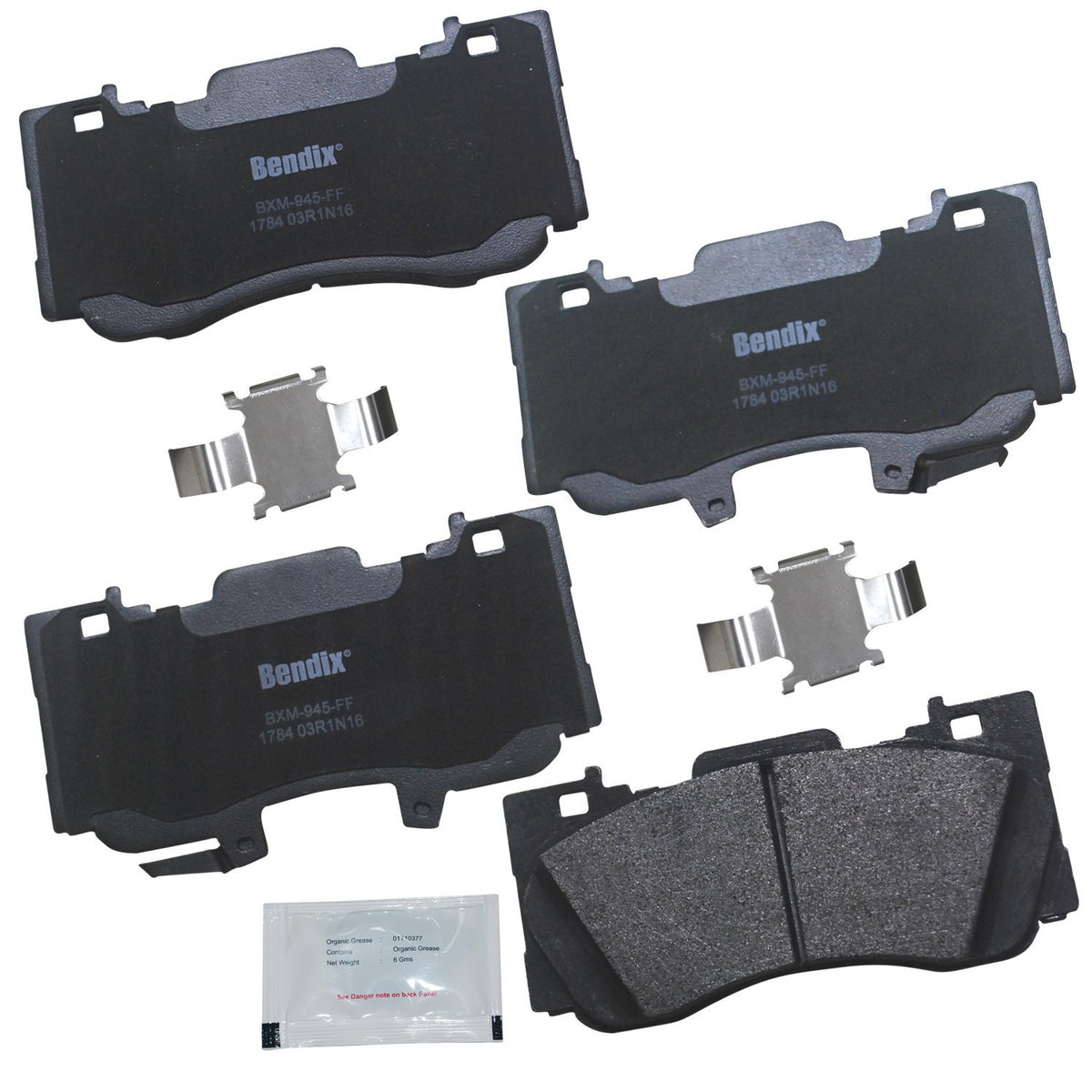 Bendix Priority1 Cfm1784 Semi-Metallic Front Brake Pads For Ford Mustang 2023-2015
