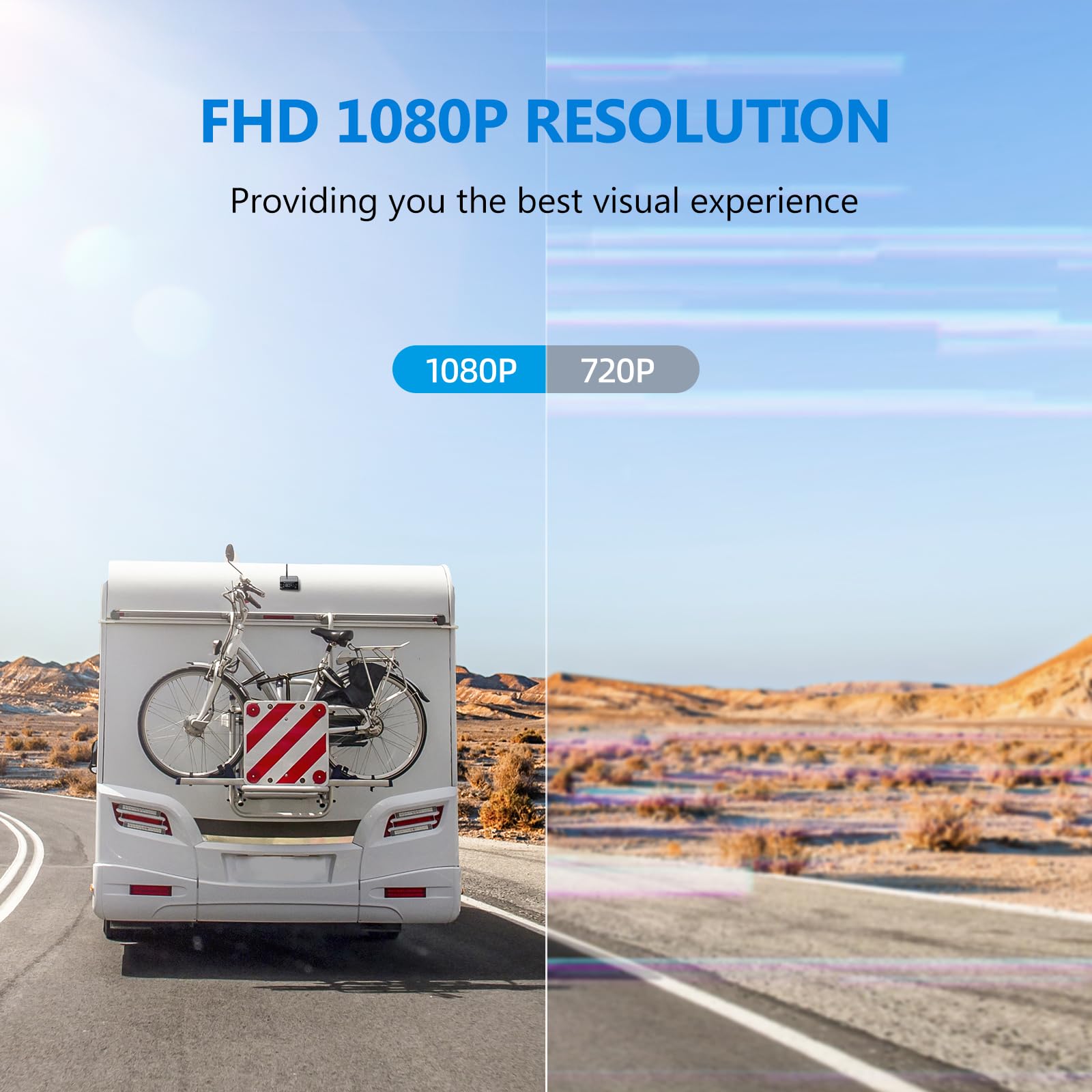 Dvknm Magnetic Solar Wireless Backup Camera Hd1080P 3 Mins Diy Installation Dvr 7'' Ips Monitor Rechargeable Reverse Camera Syst