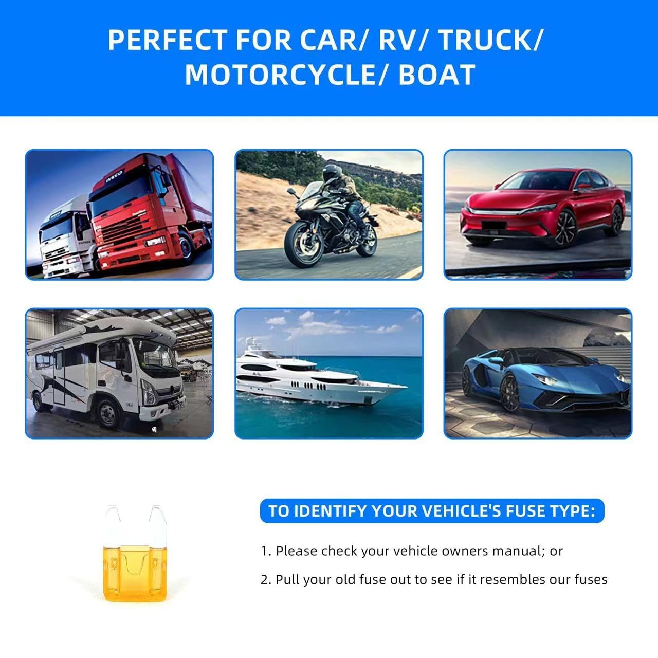 Xjlsgxusg 130 Pcs Mini Fuses Kit, Blade Fuse Assortment Kit(3A/5A/7.5A/10A/15A/20A/25A/30A/35A/40A) (With Puller Tool) For Car,