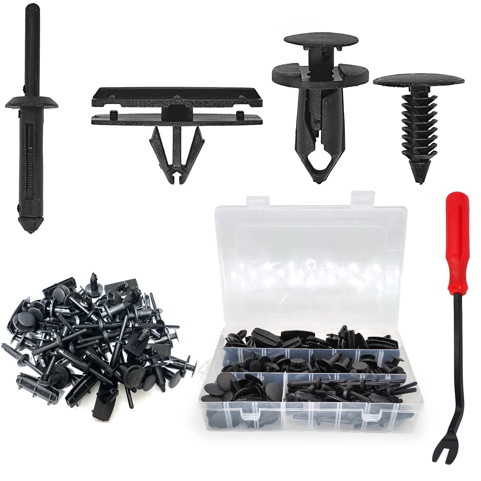 121Pcs Fender Clips For 2007-2022 Jeep Wrangler Jl Jk & 2005-2010 Grand Cherokee, Retainer Push Pins 6030441, Plastic Rivets 650