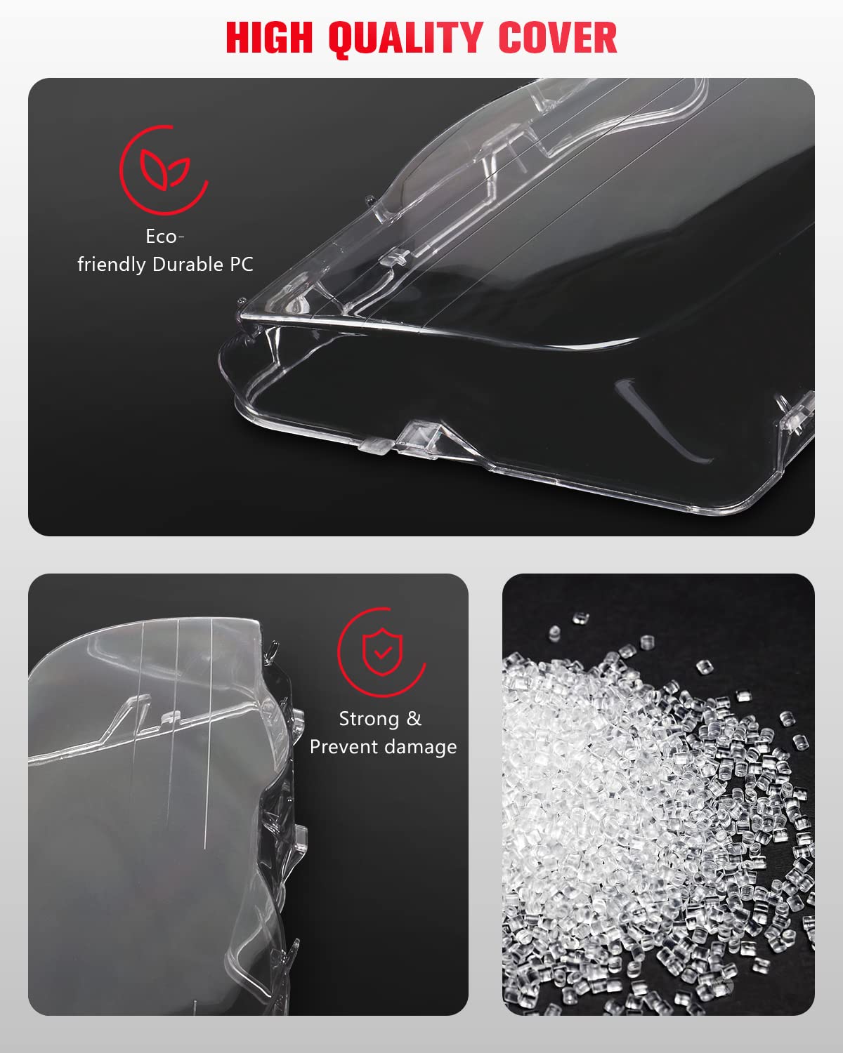 2Pc Left And Right Side Car Headlight Headlamp Lense Clear Lens Cover Replacement Fit For 1998-2001 Bmw 323I;1998-2000 Bmw 328I;