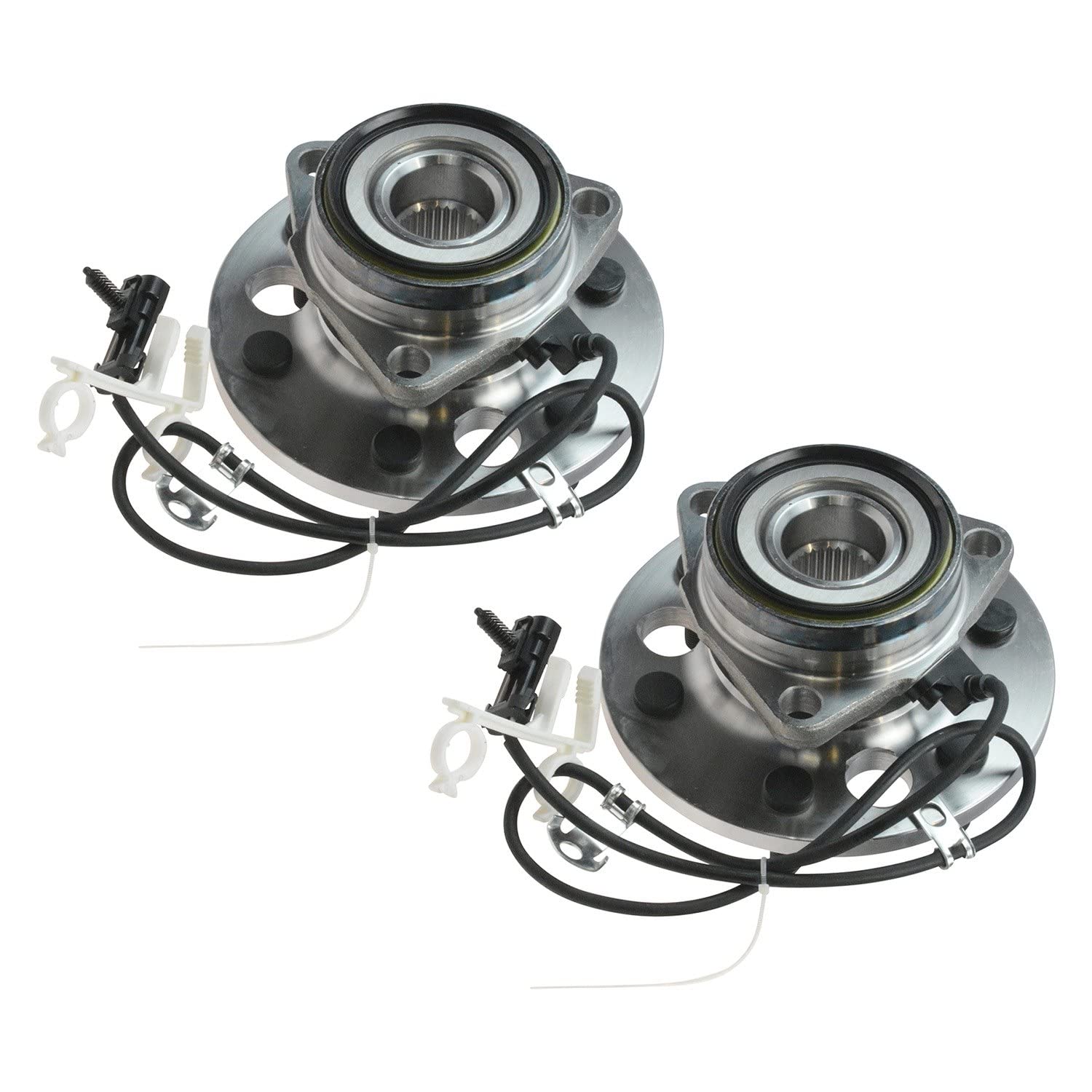 Trq Front Wheel Hub Bearings Assembly Set Compatible With 1999-2000 Cadillac Escalade 1995-1999 Chevrolet K1500 K1500 Suburban 1