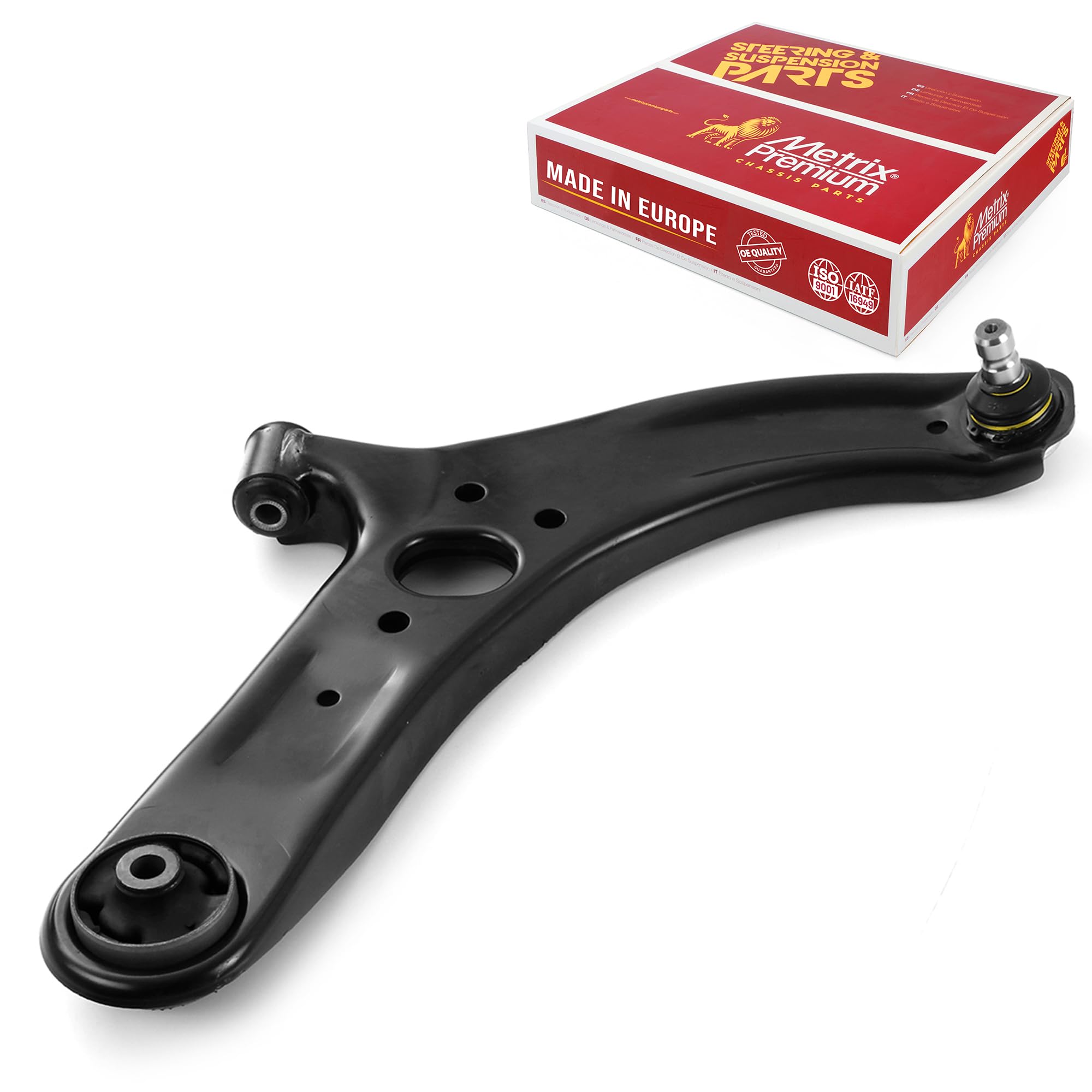 Metrix Premium Chassis Parts - Front Right Lower Control Arm W Ball Joint & Bushing Assembly Fits 2012-2017 Kia Rio, Replacement
