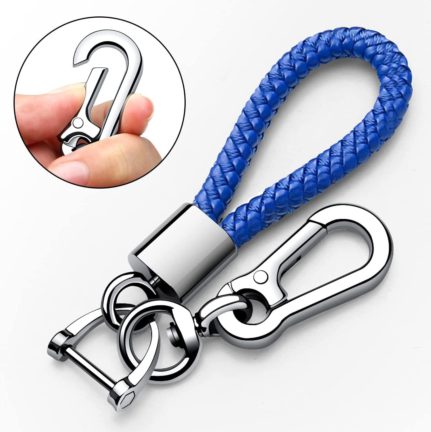 Compatible With Lexus Key Fob Cover With Keychain Soft Tpu 360 Degree Protection Key Shell Case For Rx Es Gs Ls Nx Rs Gx Lx Rc Lc Smart Key-Blue