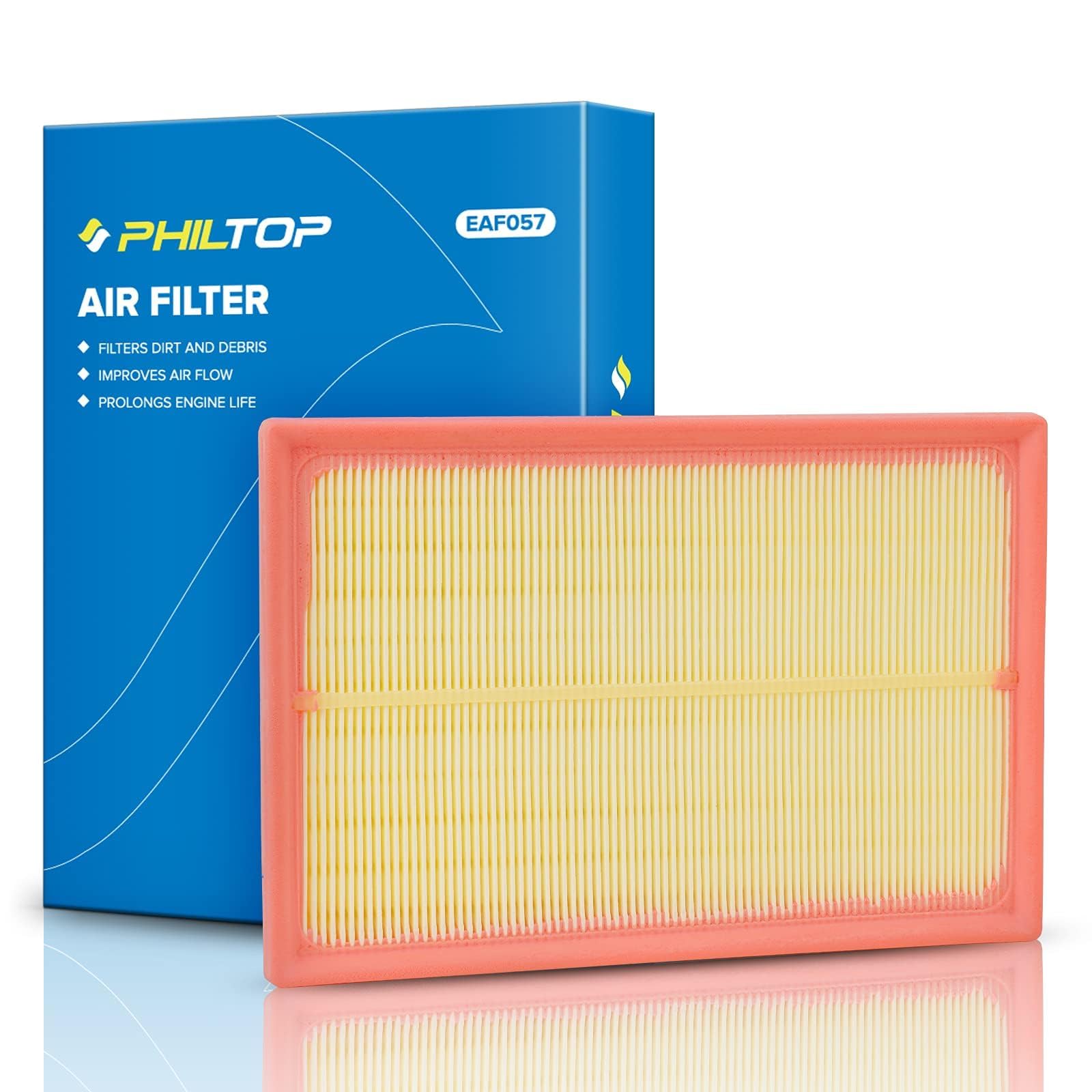 PHILTOP Engine Air Filter CA10677 Replacement for Toyota RAV4 2013-2018, Avalon 2013-2019, Camry 2012-2017 & Lexus ES300h 2013-2