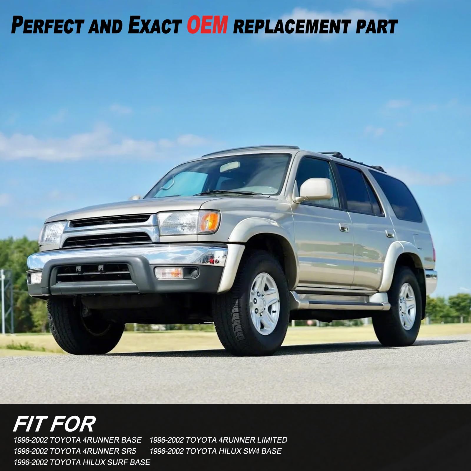 Vepagoo 3B-586261 Rear Hatch Liftgate Tailgate Struts Compatible With 1996-2002 Toyota 4Runner, Toyota Hilux Sw4 Hilux Surf Shoc