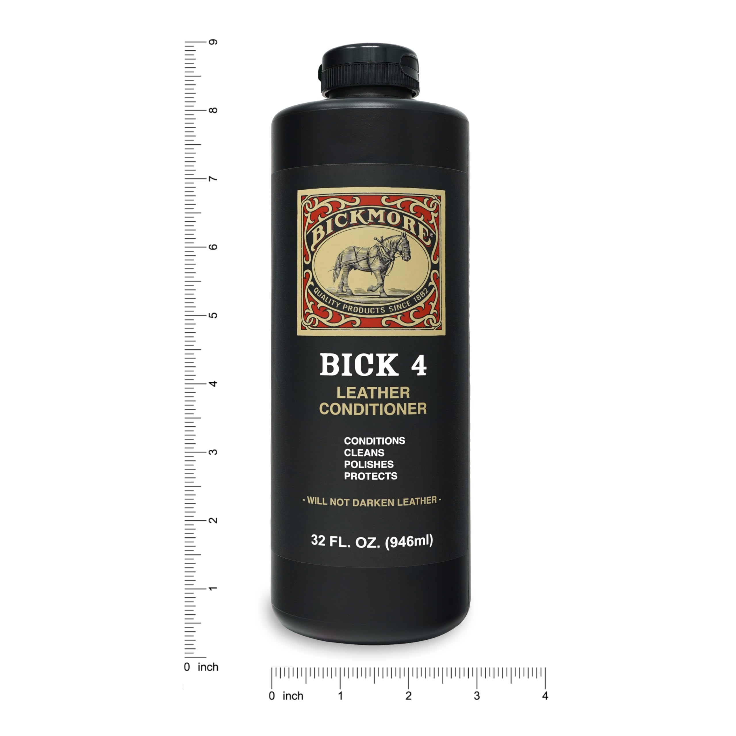 Bickmore Bick 4 Leather Conditioner 32 Fl Oz - Best Since 1882 - Leather Cleaner & Conditioner - Restore Polish & Protect All Sm