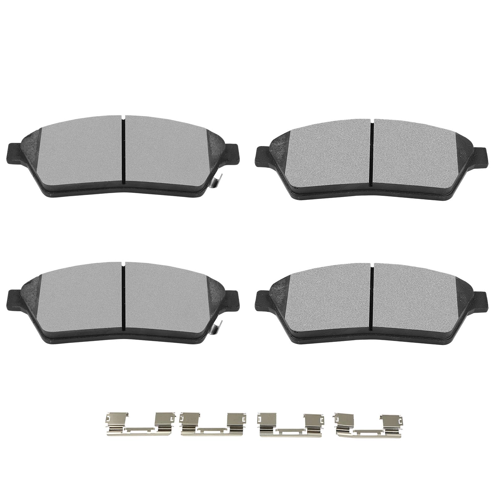 Scitoo Front Disc Brake Pad Set 4Pcs W/Hardware Fit For Cadillac For Srx 2010-2016,For Saab For 9-4X 2011