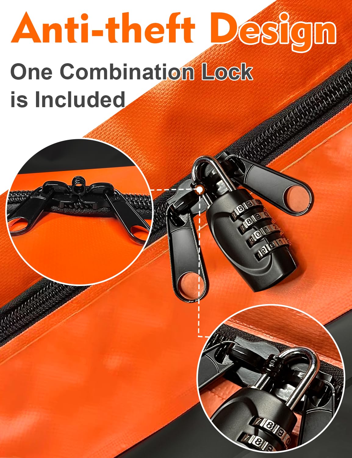 Fivklemnz 30 Cubic Car Rooftop Cargo Carrier Roof Bag Waterproof For All Top Of Vehicle With/Without Rack Includes Topper Anti-S