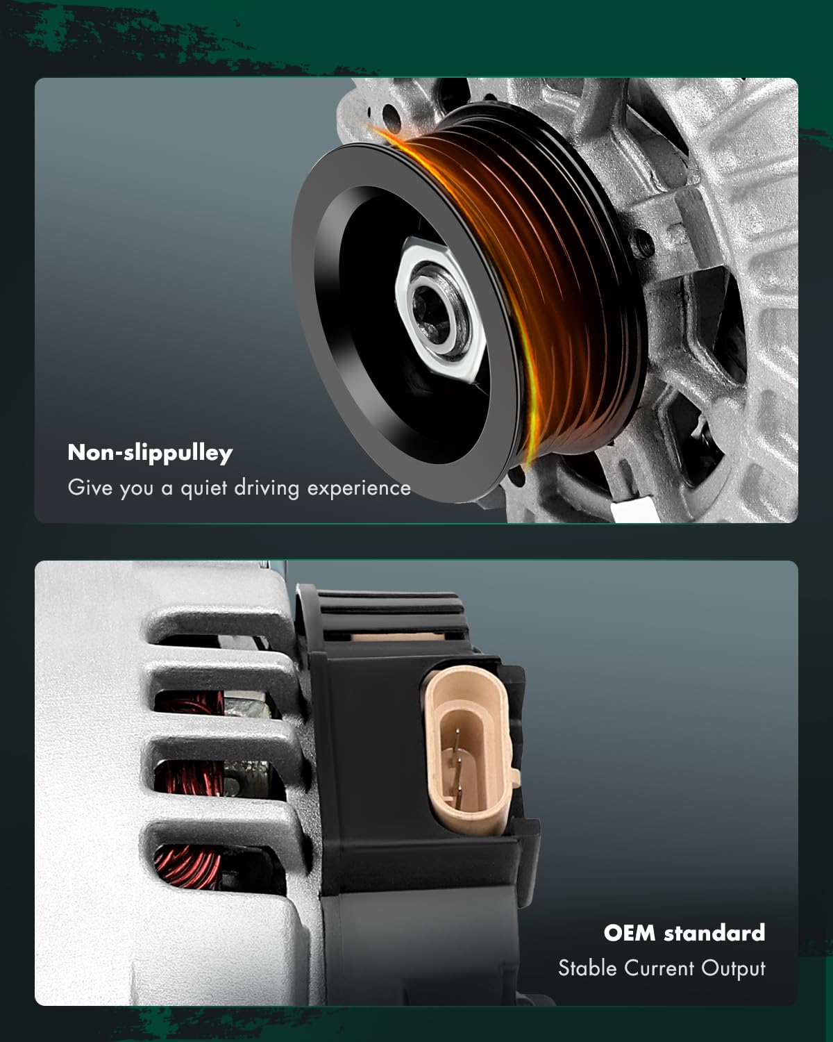 SCITOO Alternator Compatible with 02-05 for Chevy for Venture 3.4L V6, 03-04 for Oldsmobile Silhouette 3.4L, 02-05 for Pontiac M