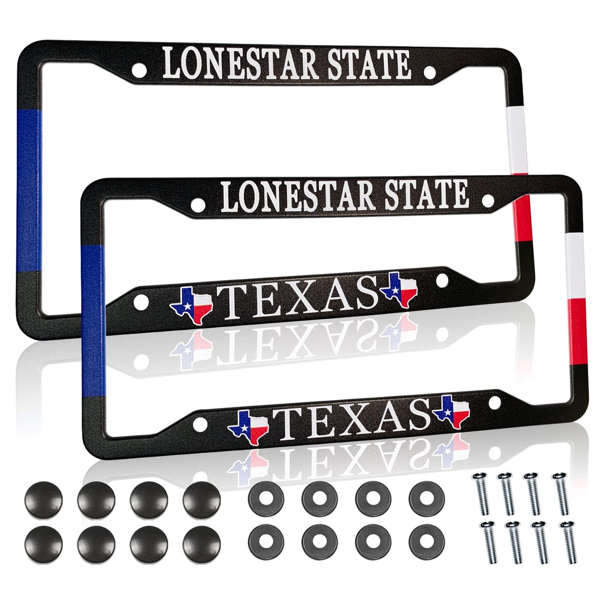 Texas License Plate Frame American Lonestar State Metal License Plate Cover Front Plates Frames Car Tag Frame For Women Men Us V