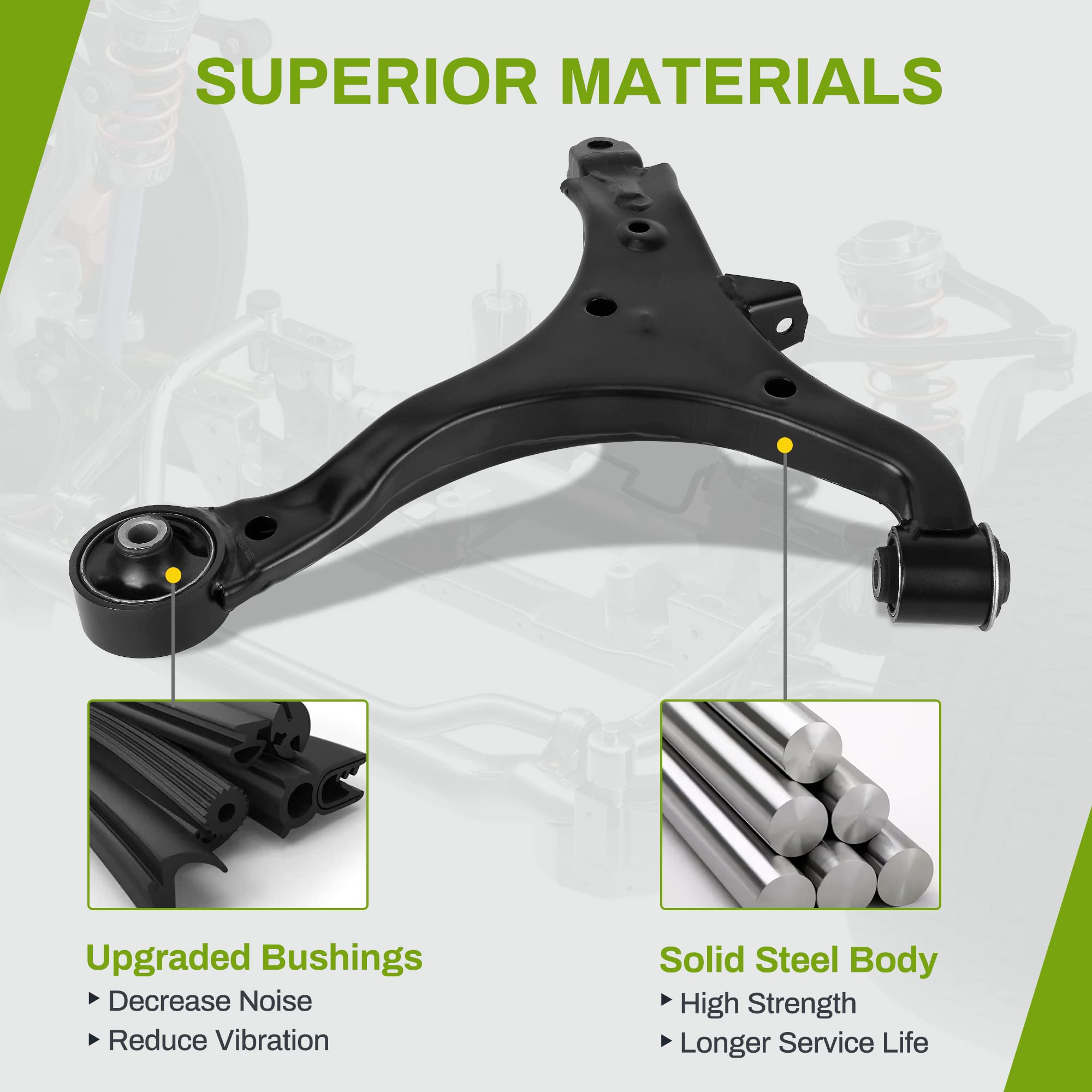 Autosaver88 -Pair Of Front Lower Control Arm Compatible With 2002-2006 Cr-V