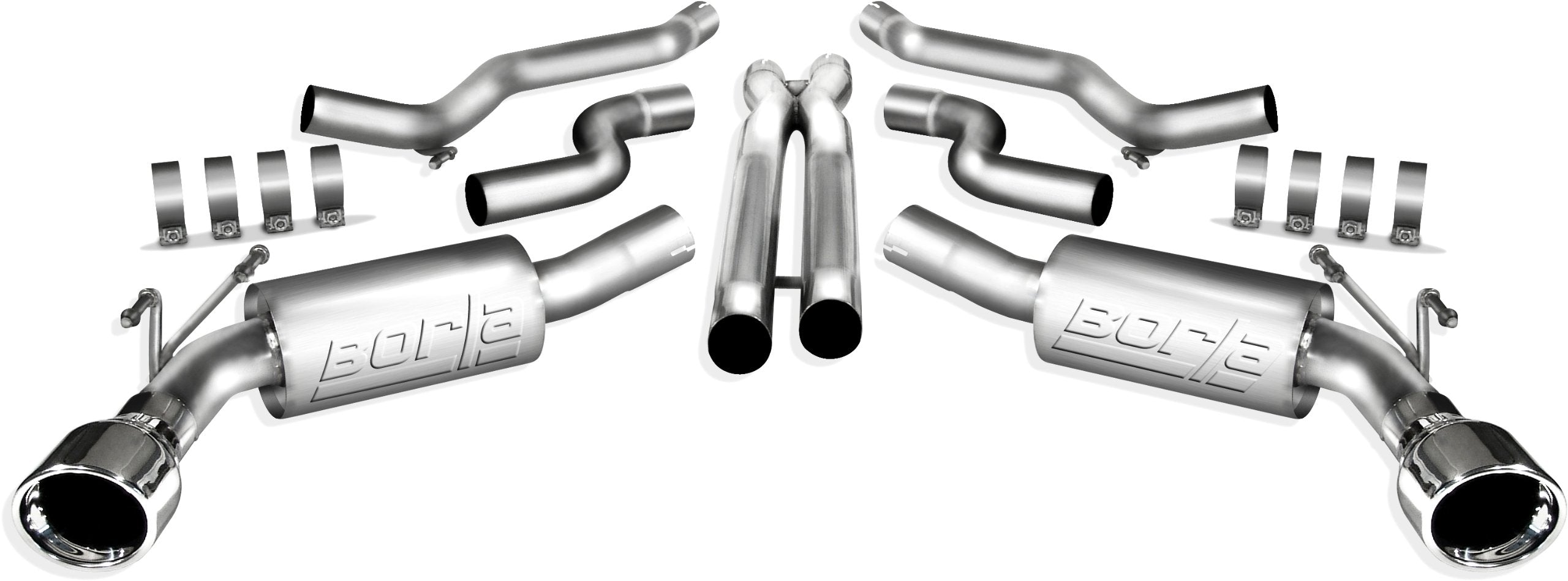 Borla 140280 Cat-Back Performance Exhaust System For 2010-2013 Chevrolet Camaro Ss 6.2L V8 Automatic/Manual Transmission Convertible. Without Ground Effects Package (Gfx).