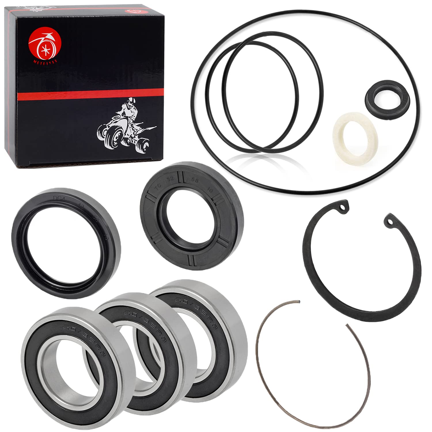 Rear Axle & Brake Drum Wheel Bearing Seals Clip O Ring Kit For Honda Recon 250 Trx250 Trx250Ex Trx250X Trx 250Ex 250X 1997-2022