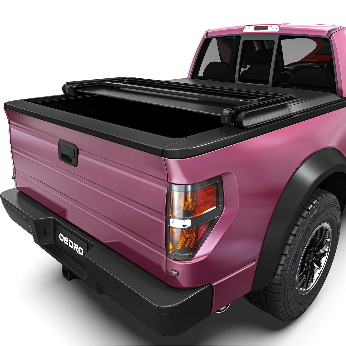 Oedro Upgraded Soft Tri-Fold Truck Bed Tonneau Cover Compatible With 2009-2014 Ford F-150 F150 With 6.5 Feet Bed