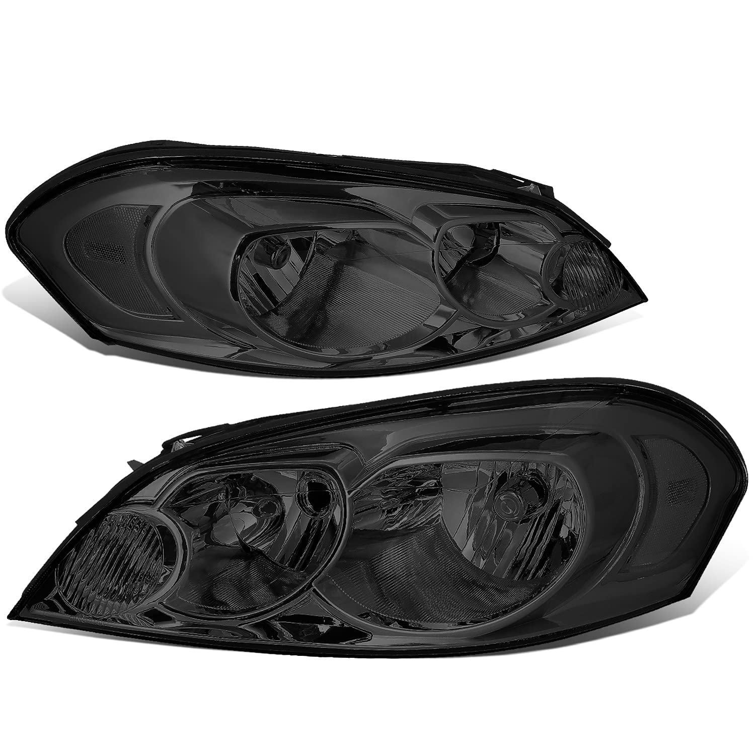 Dna Motoring Hl-Oh-Ci06-Sm-Cl1 Smoke Lens Headlights Replacement For 06-13 Impala